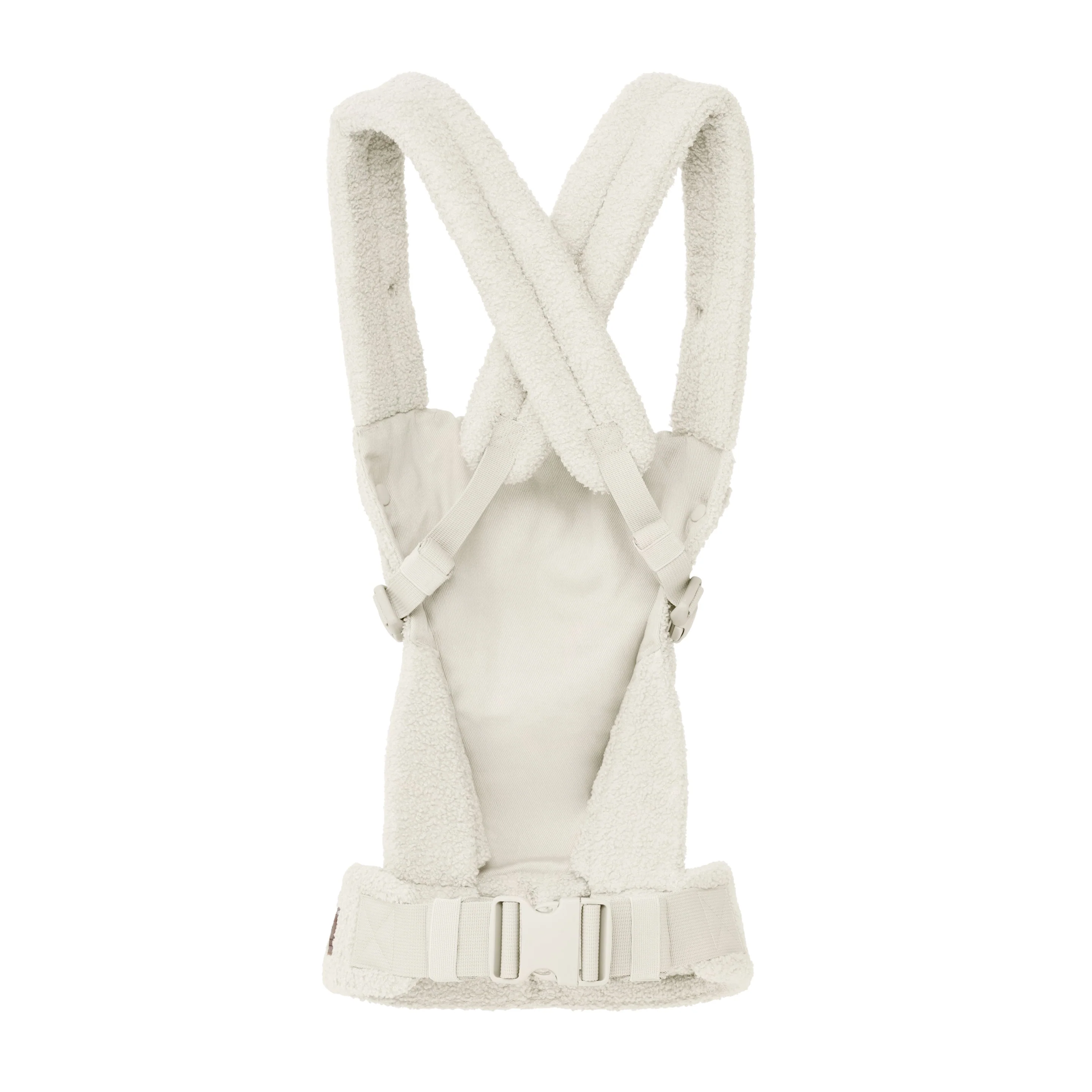 Boba Auri Baby Carrier in Coconut Teddy Fleece - Image 12