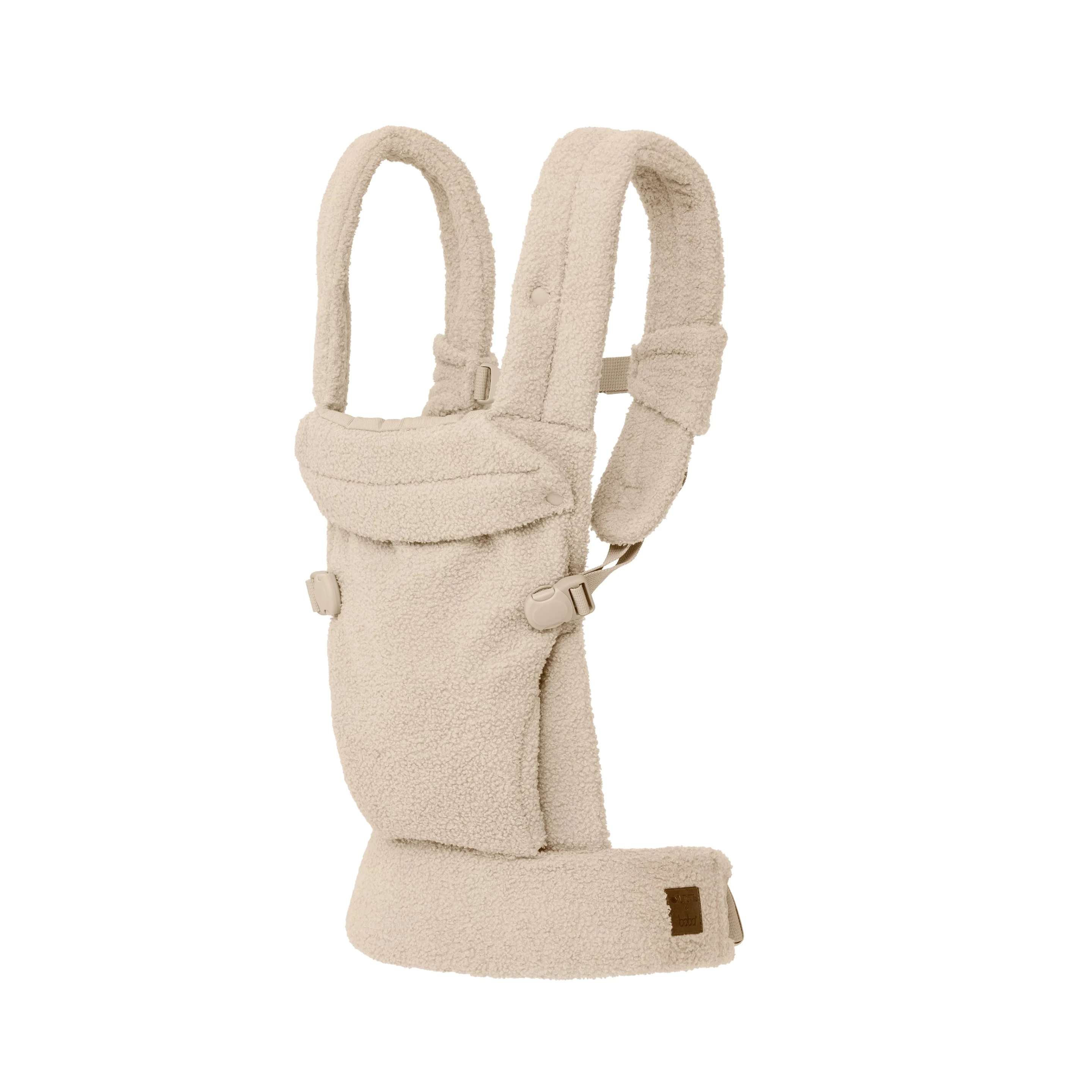 Boba Auri Baby Carrier in Taupe Teddy Fleece - Image 11