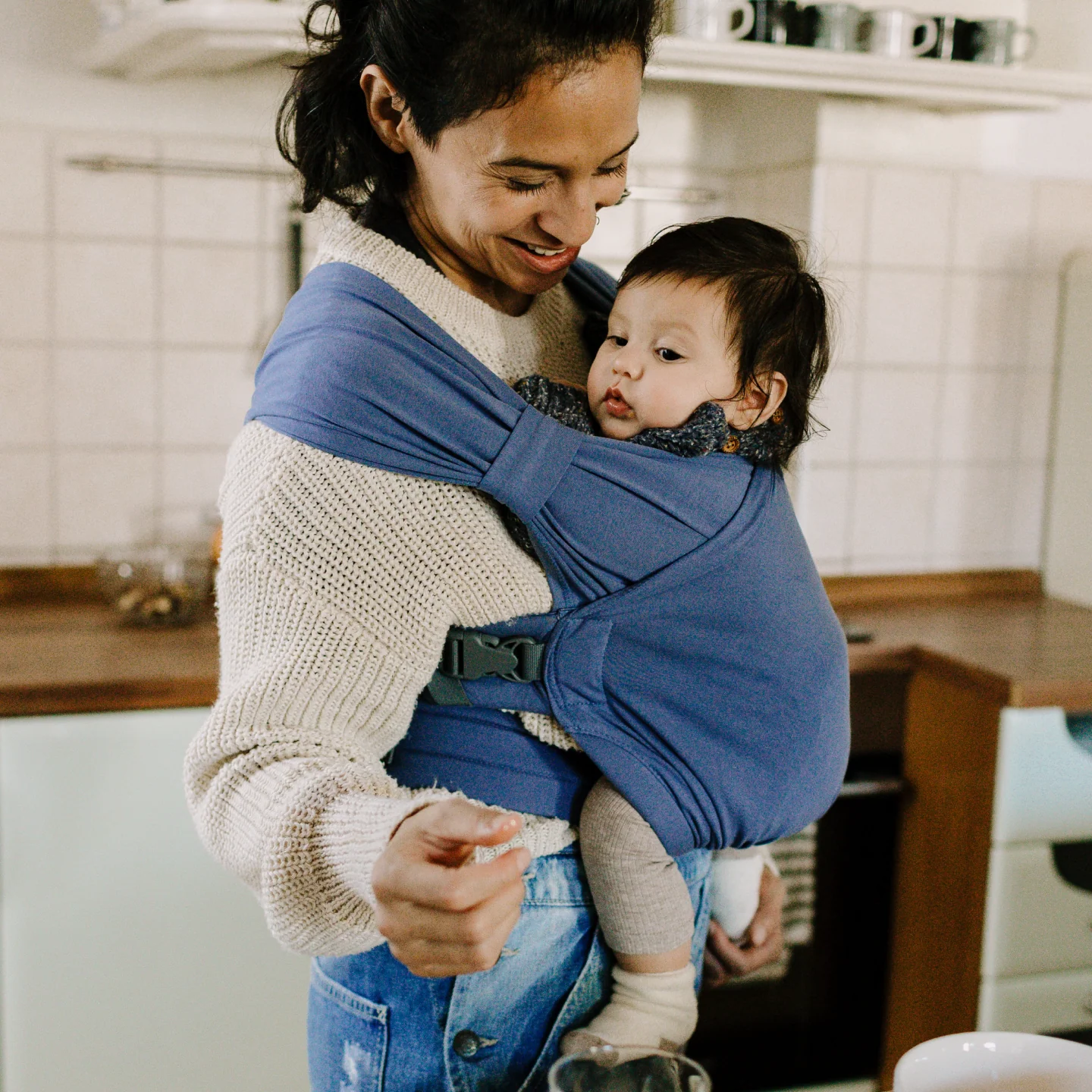 Boba Bliss Adjustable Carrier in Vintage Navy Blue - Image 6