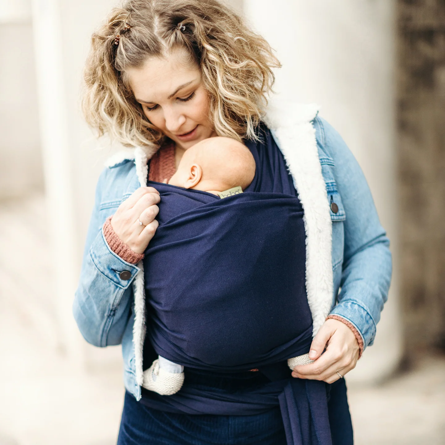 Boba Classic Wrap in Navy Blue - Image 11