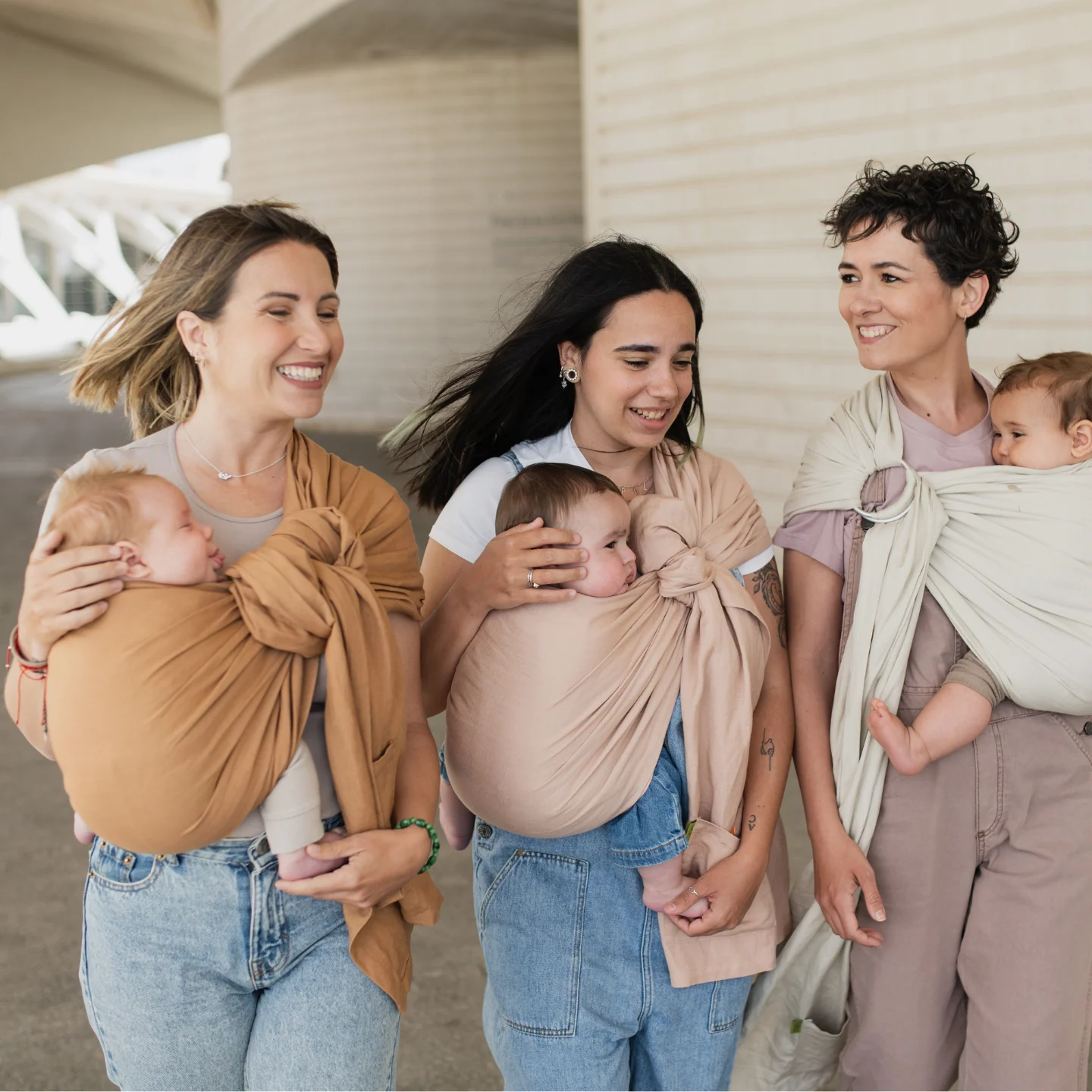 Boba Ring Sling Linen Carrier in Rye - Image 8