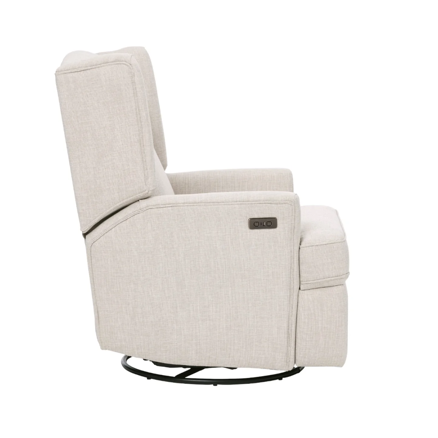 Chelsea Electric Recliner Glider Chair with USB in Eggshell - Image 8