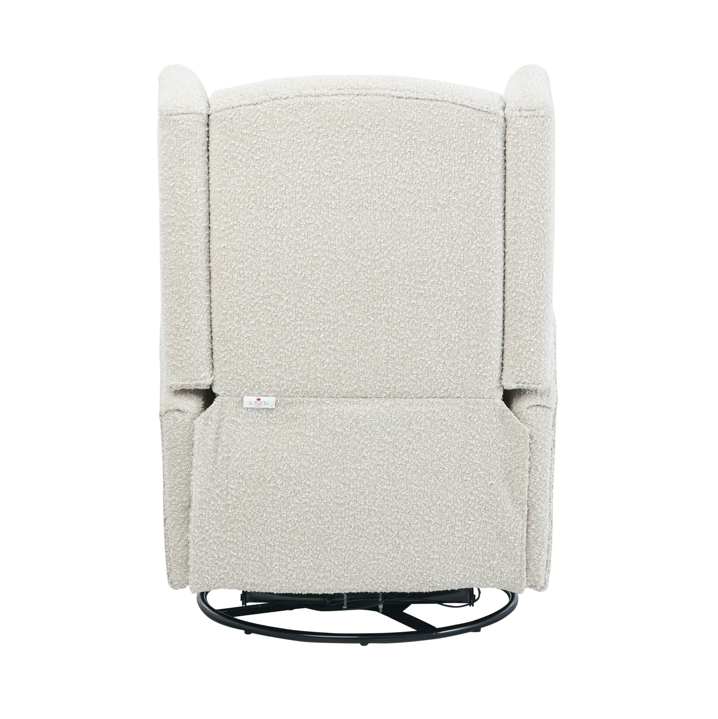 Chelsea Electric Recliner Glider Chair with USB in Vanilla Bouclé - Image 12
