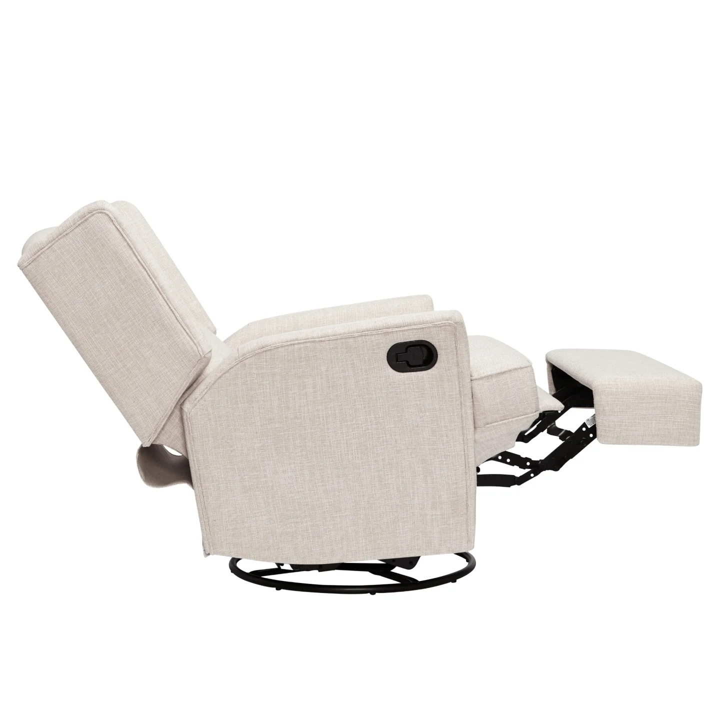 Chelsea Recliner Glider Nursery Chair in Eggshell - Image 10