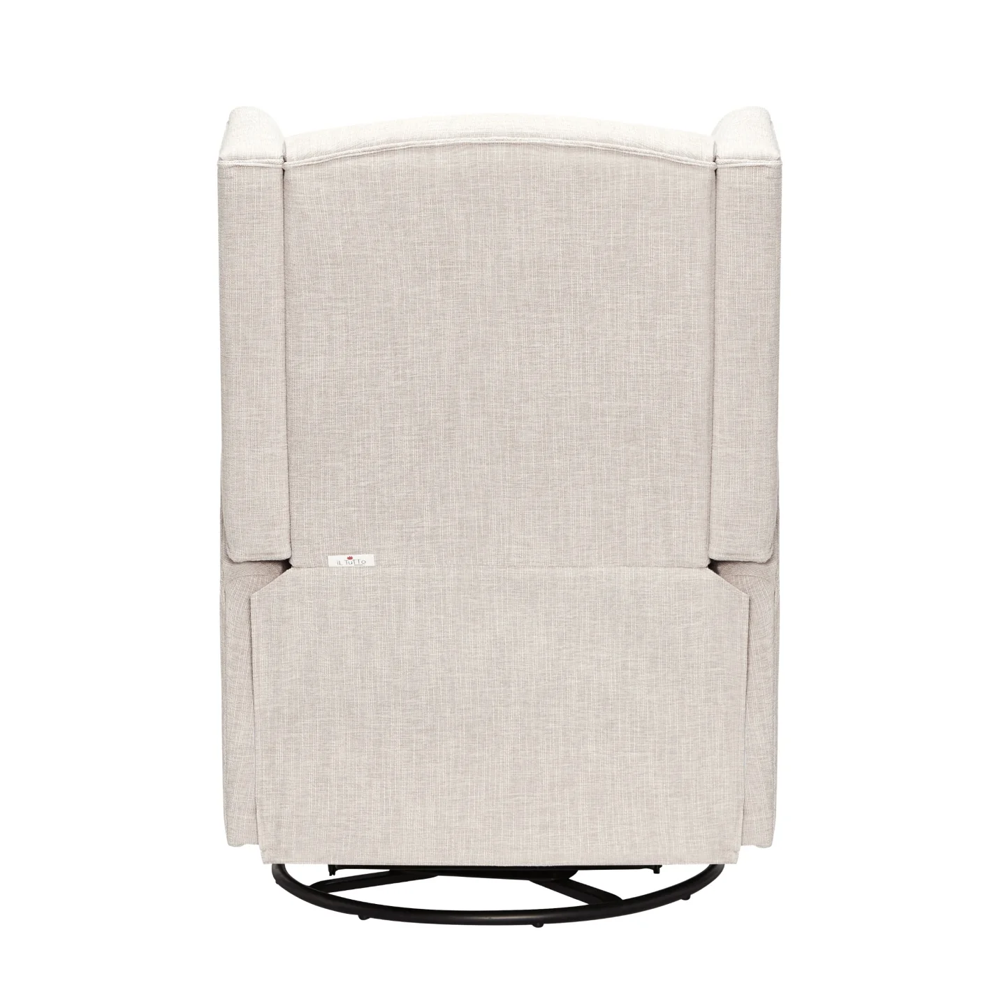 Chelsea Recliner Glider Nursery Chair in Eggshell - Image 12