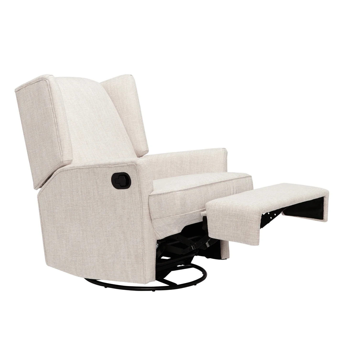 Chelsea Recliner Glider Nursery Chair in Eggshell - Image 9