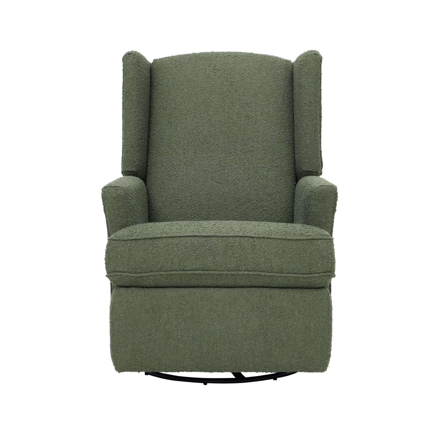 Chelsea Recliner Glider Chair in Olive Bouclé - Image 11