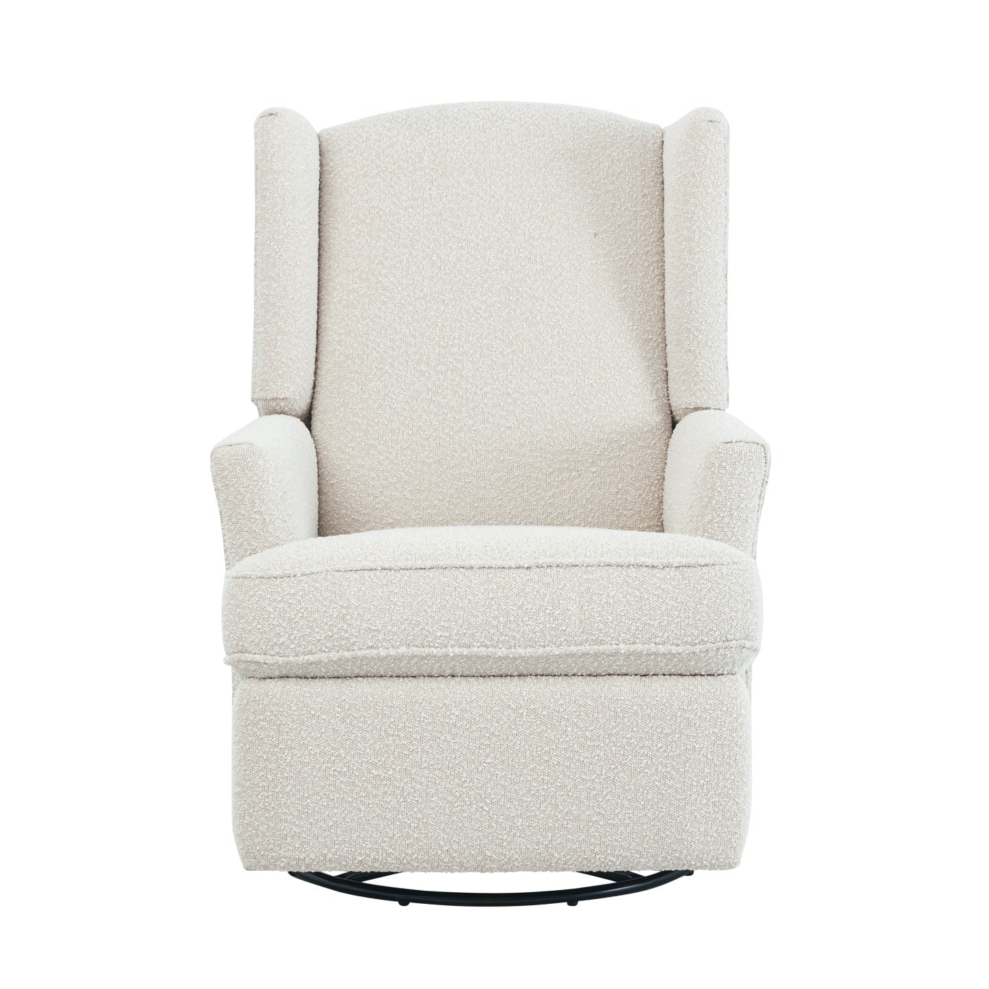 Chelsea Recliner Glider Chair in Vanilla Bouclé - Image 11