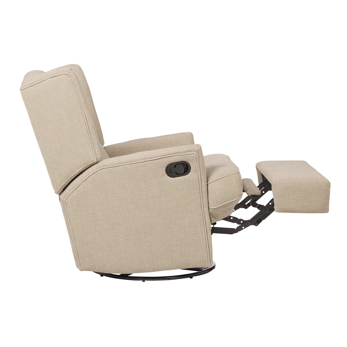 Chelsea Recliner Glider Nursery Chair in Latté - Image 10
