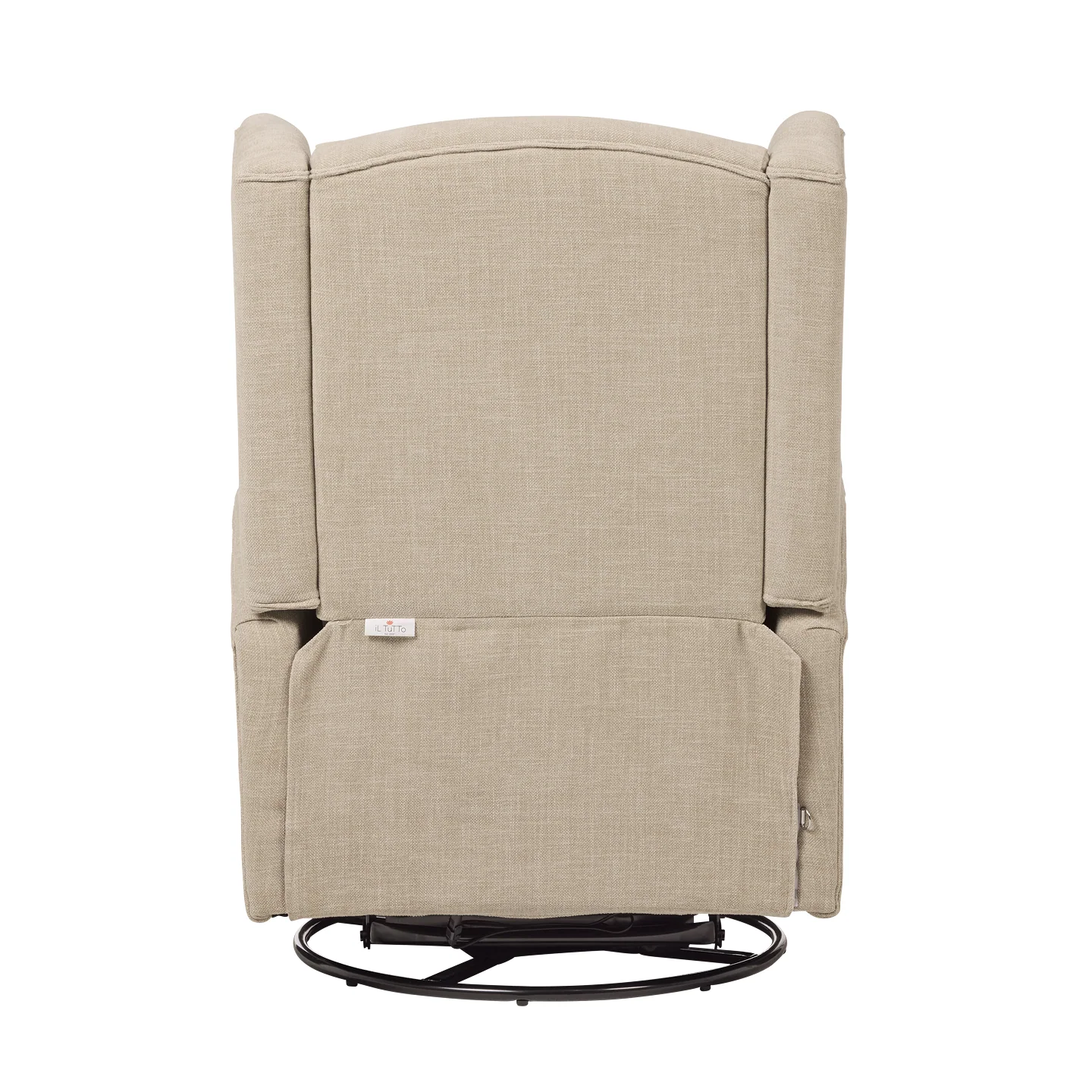 Chelsea Recliner Glider Nursery Chair in Latté - Image 12