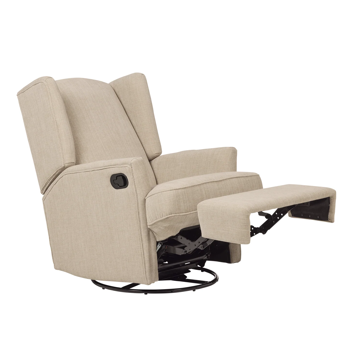 Chelsea Recliner Glider Nursery Chair in Latté - Image 9