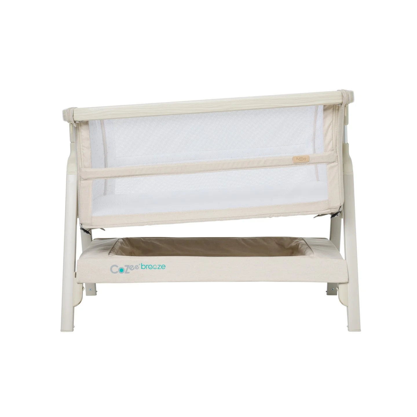 CoZee Breeze Lite Co-sleeping Bassinet in Whitewash Ash and Mushroom - Image 10