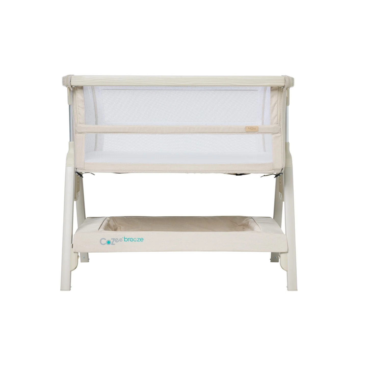 CoZee Breeze Lite Co-sleeping Bassinet in Whitewash Ash and Mushroom - Image 11