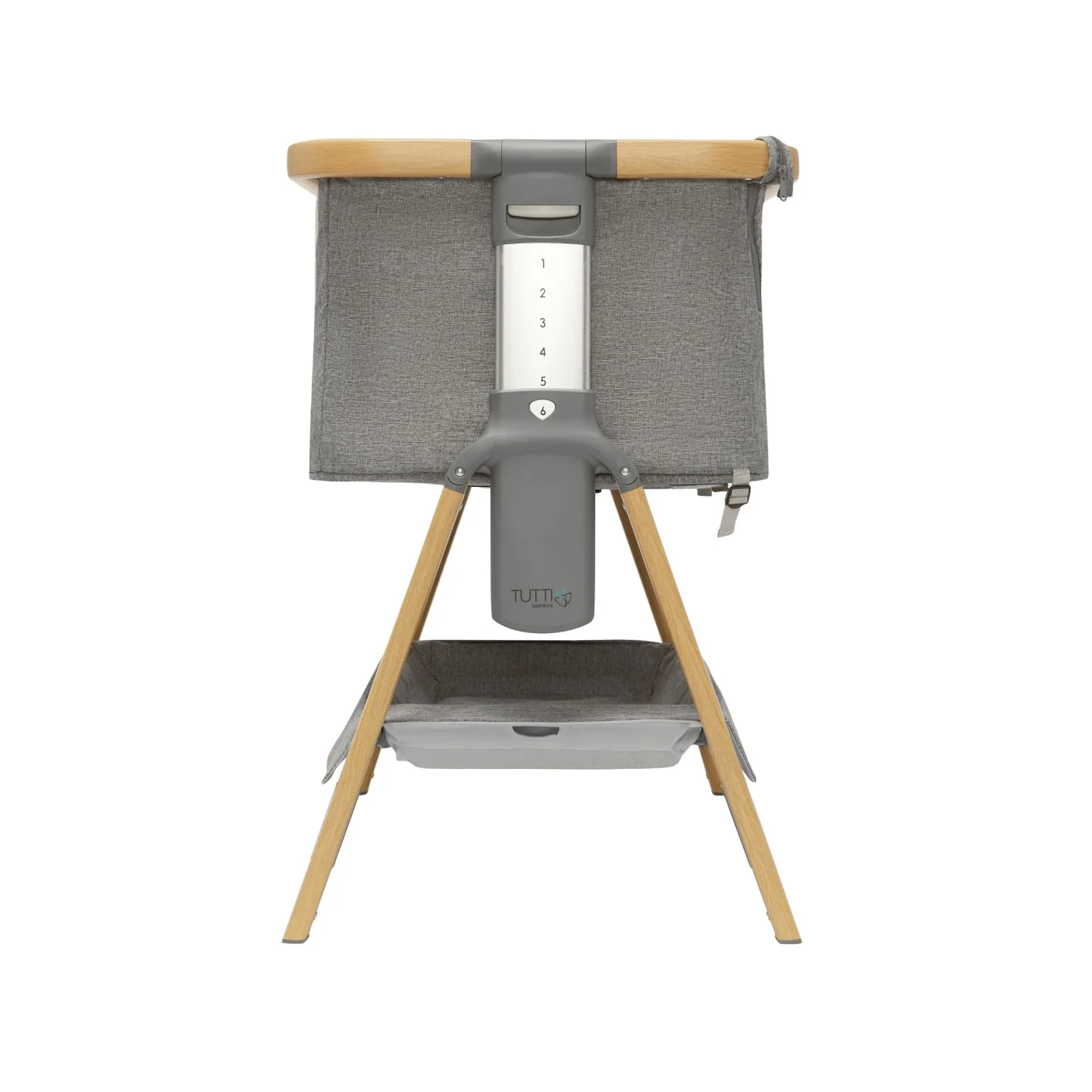 CoZee Breeze Plus Co-sleeping Bassinet with Rocking Legs in Oak Charcoal - Image 9