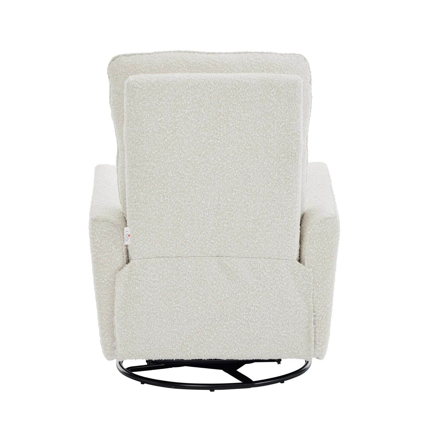 Felix Recliner Glider Nursery Chair in Vanilla Bouclé - Image 10