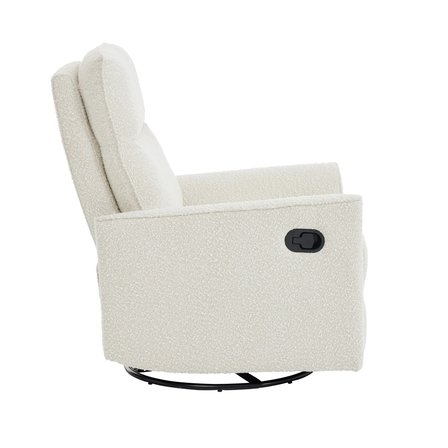 Felix Recliner Glider Nursery Chair in Vanilla Bouclé - Image 6