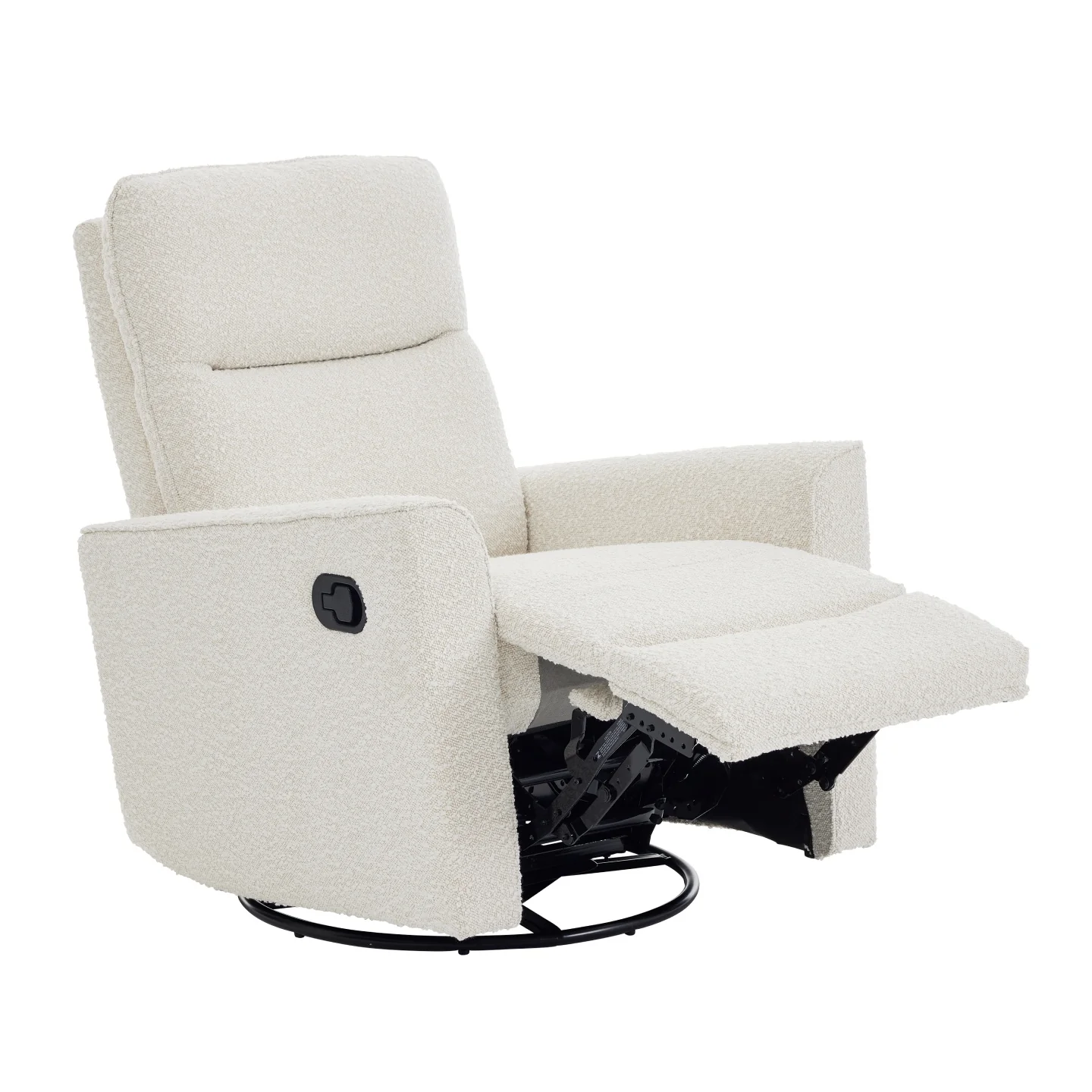 Felix Recliner Glider Nursery Chair in Vanilla Bouclé - Image 7