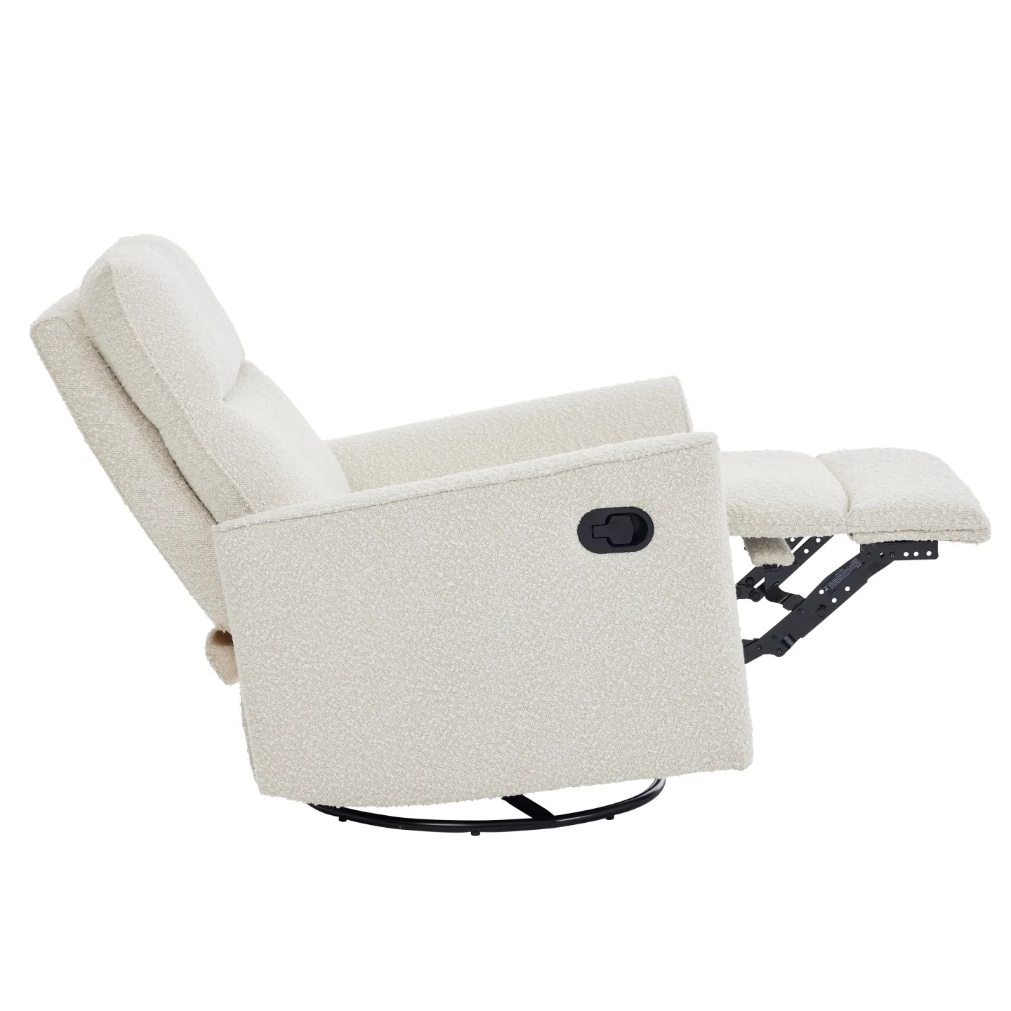 Felix Recliner Glider Nursery Chair in Vanilla Bouclé - Image 8