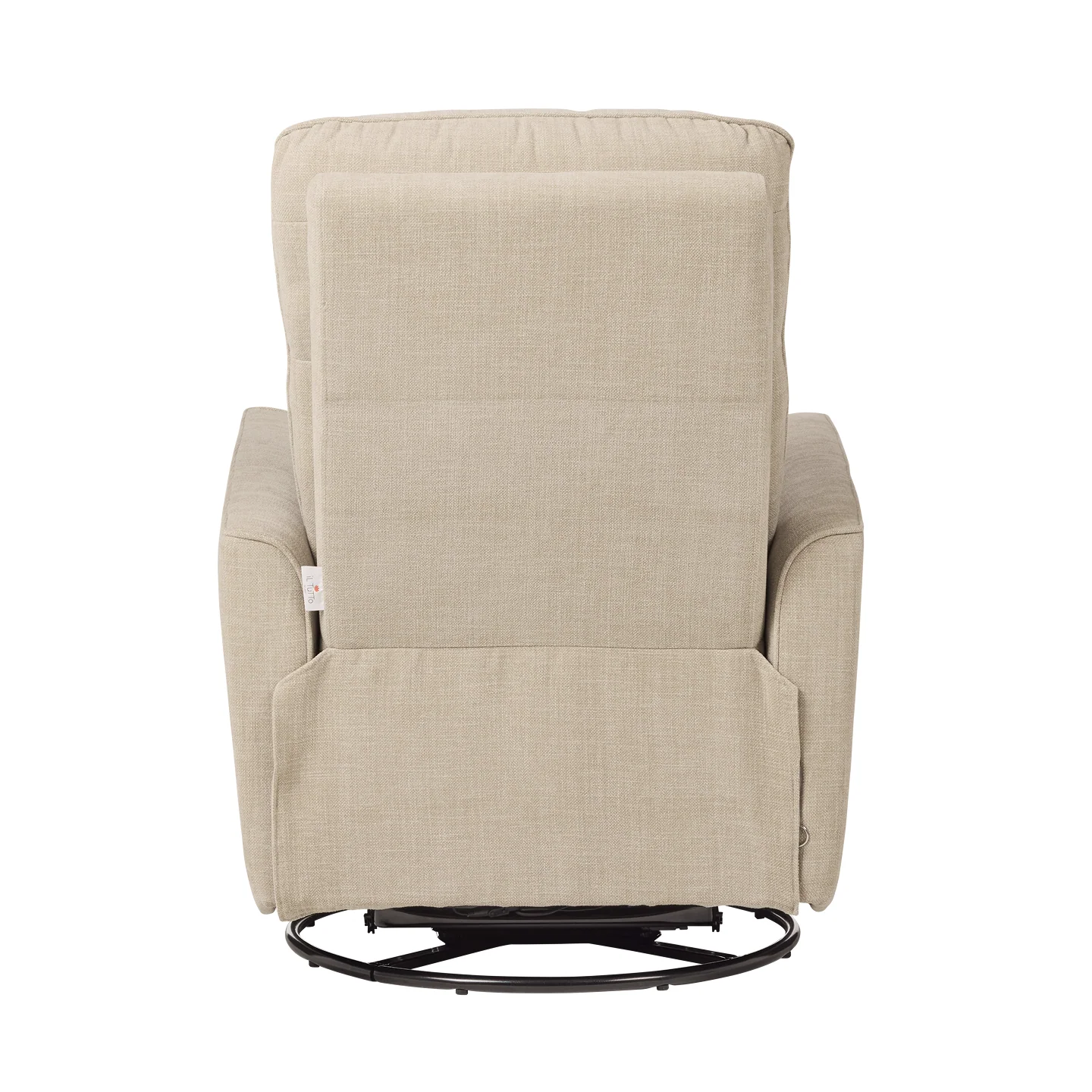 Felix Recliner Glider Nursery Chair in Latté - Image 12