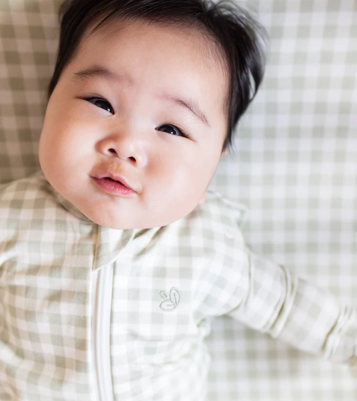Fitted Cot Sheet in Gumleaf Gingham - Image 9