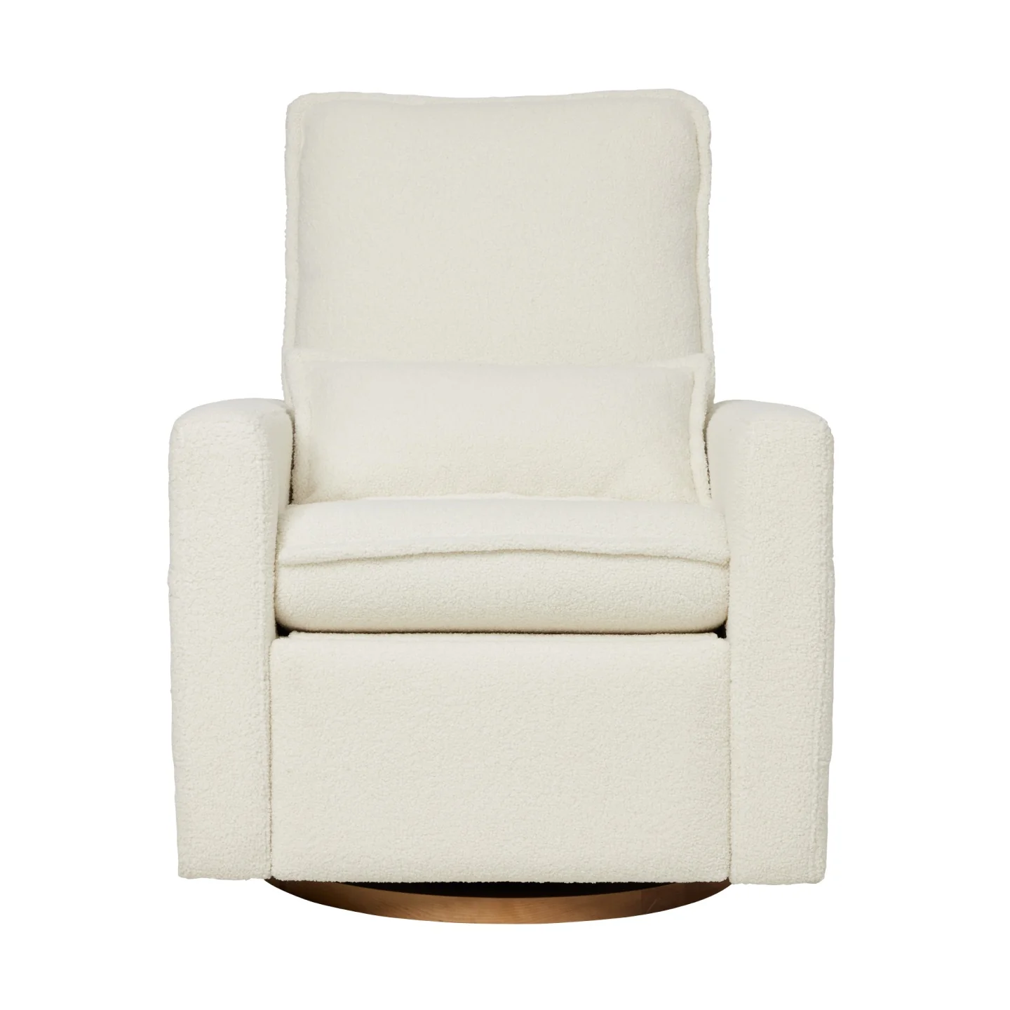 Frankie Electric Recliner Glider Nursery Chair in Coconut Teddy - Image 11