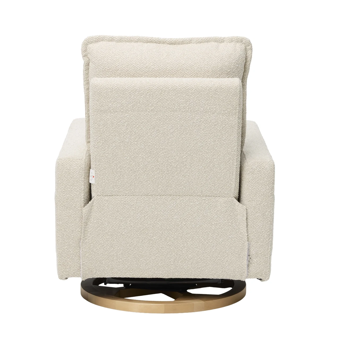 Frankie Electric Recliner Glider Nursery Chair in Light Beige Soft Tweed - Image 12
