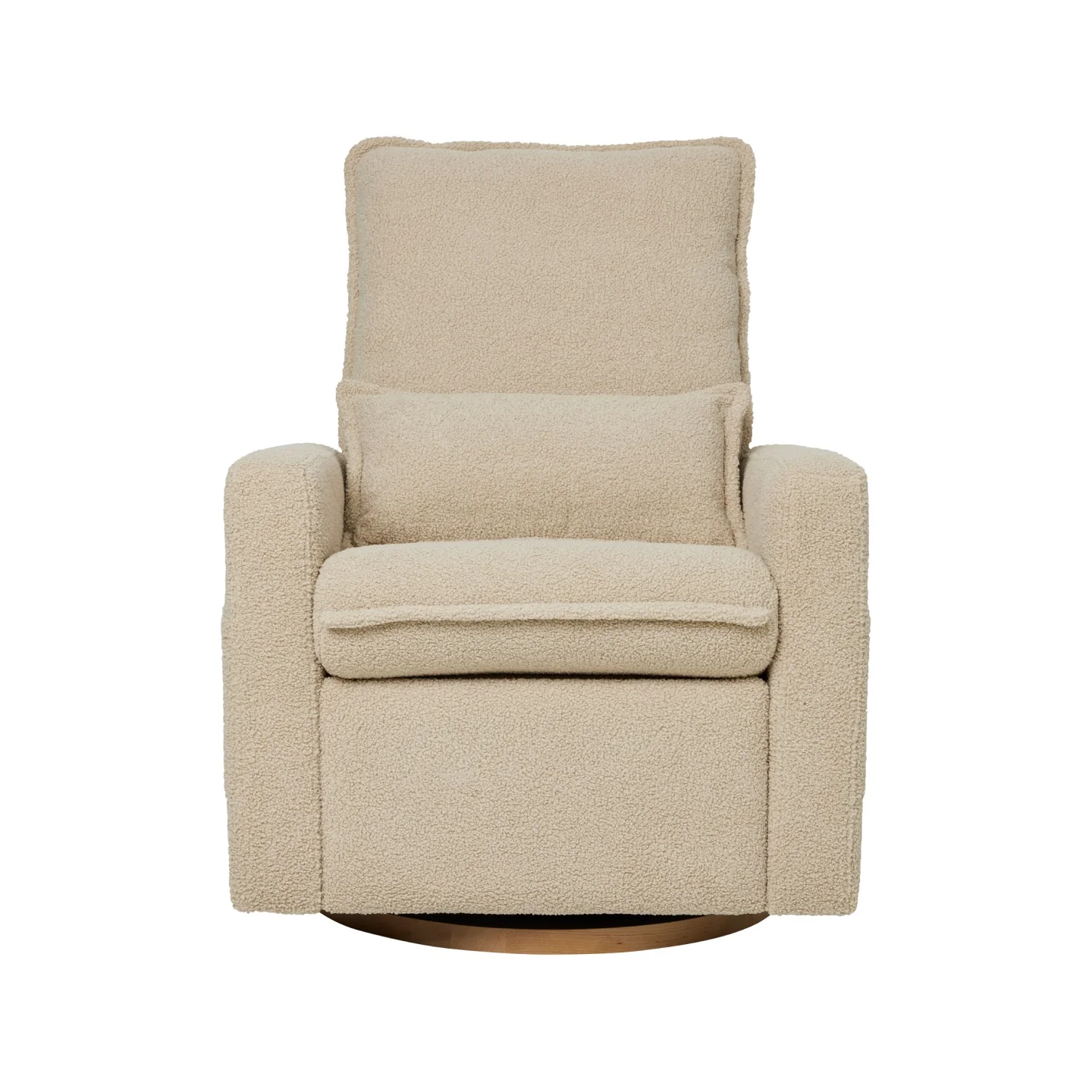 Frankie Electric Recliner Glider Nursery Chair in Taupe Teddy - Image 11