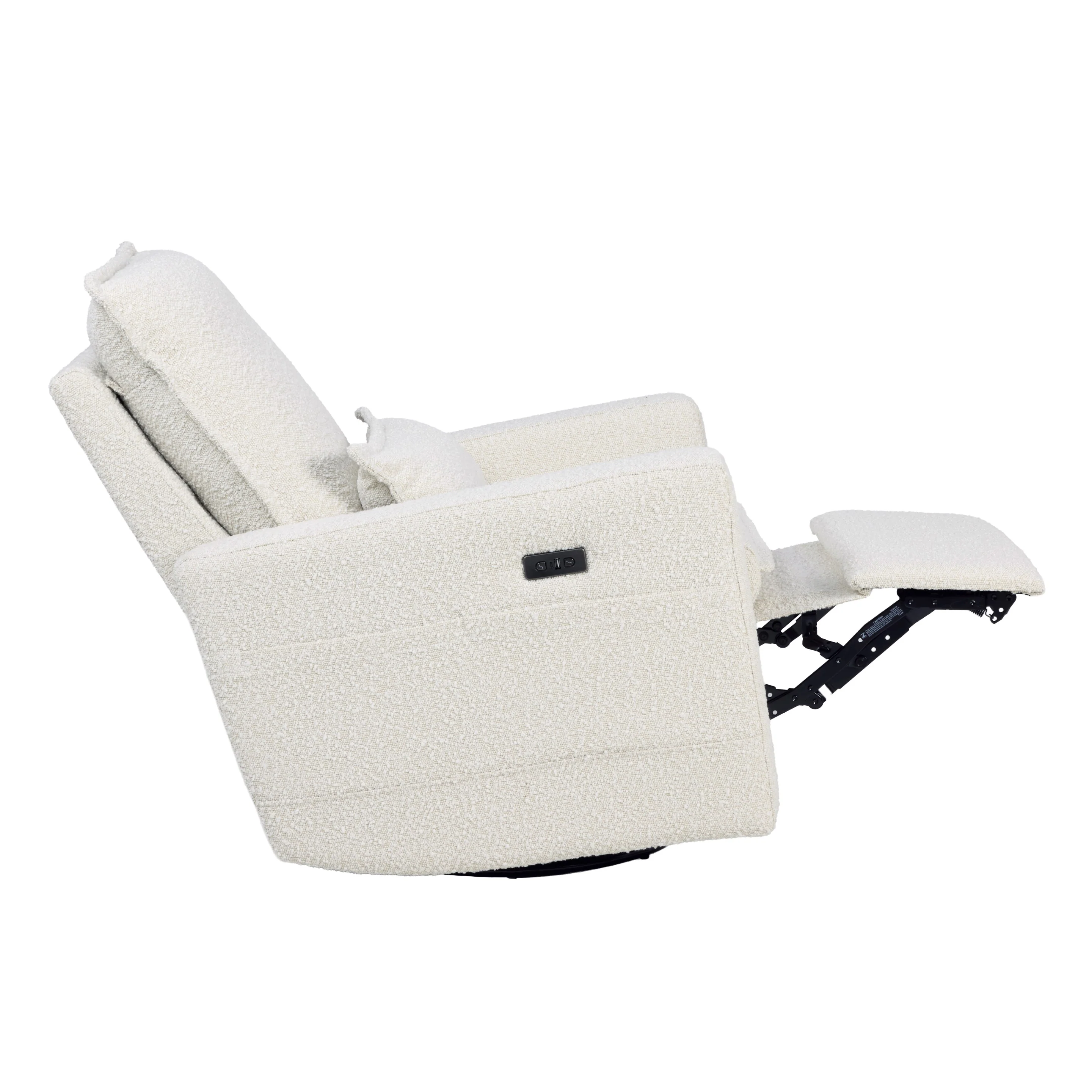 Frankie Electric Recliner Glider Nursery Chair in Vanilla Bouclé - Image 10