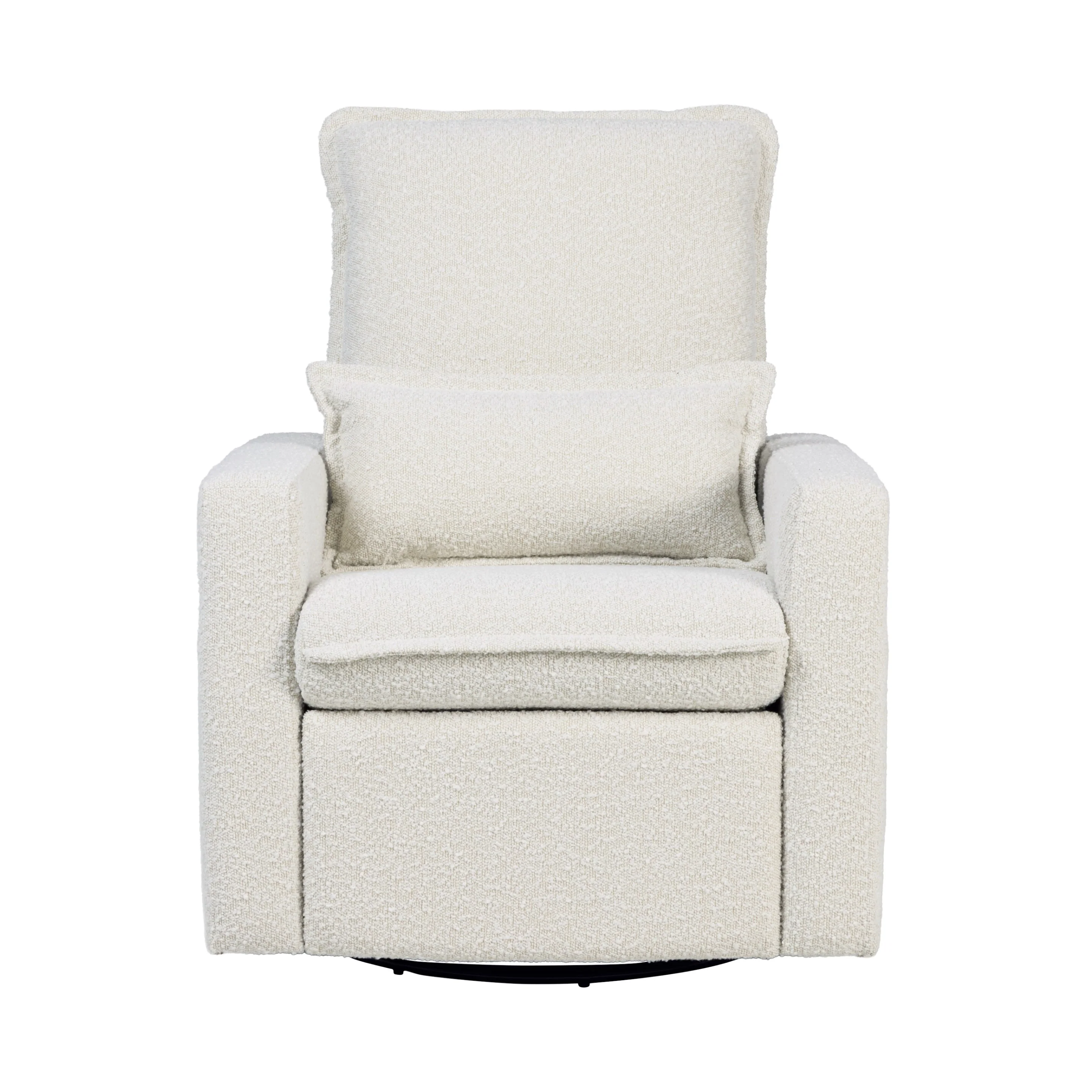 Frankie Electric Recliner Glider Nursery Chair in Vanilla Bouclé - Image 11