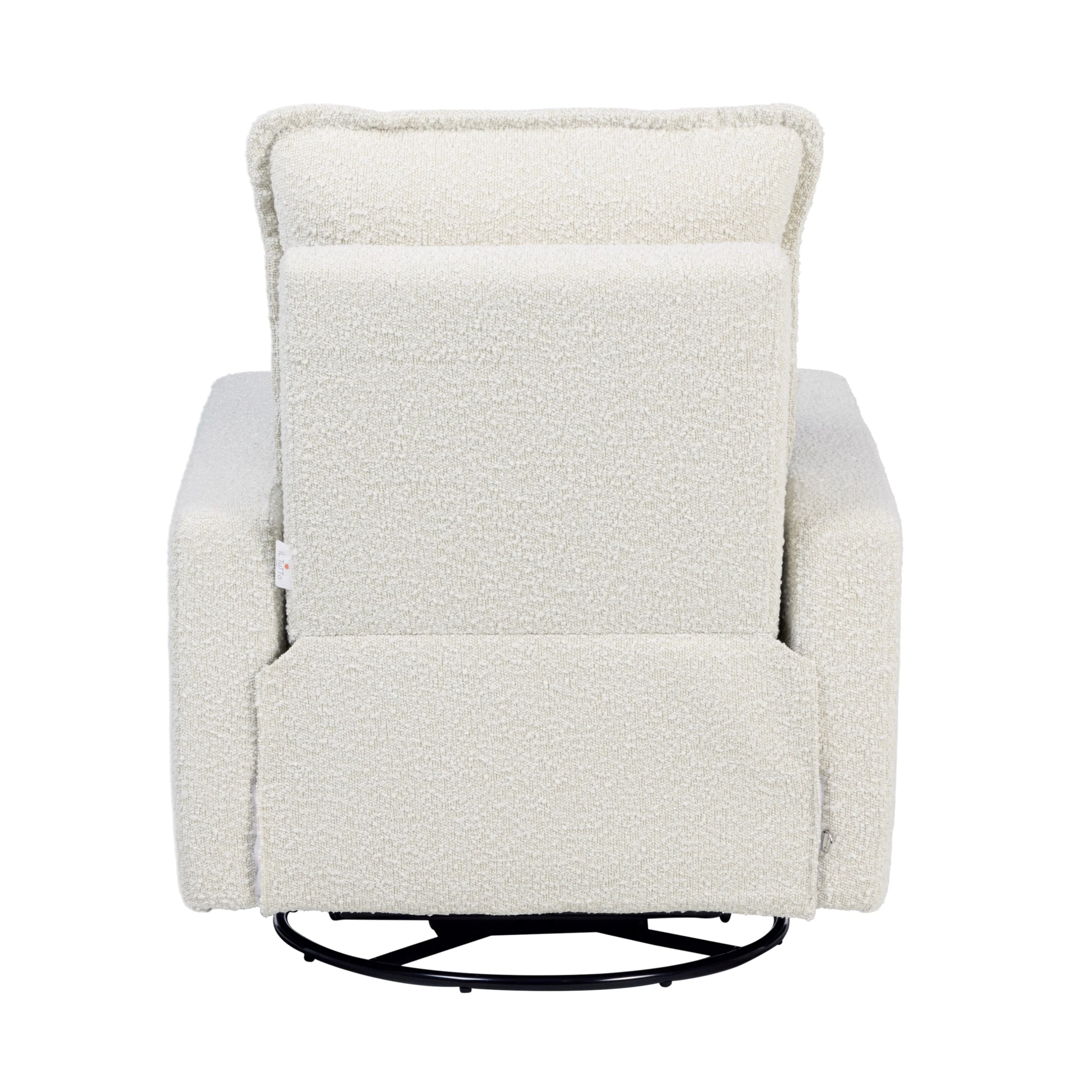 Frankie Electric Recliner Glider Nursery Chair in Vanilla Bouclé - Image 12