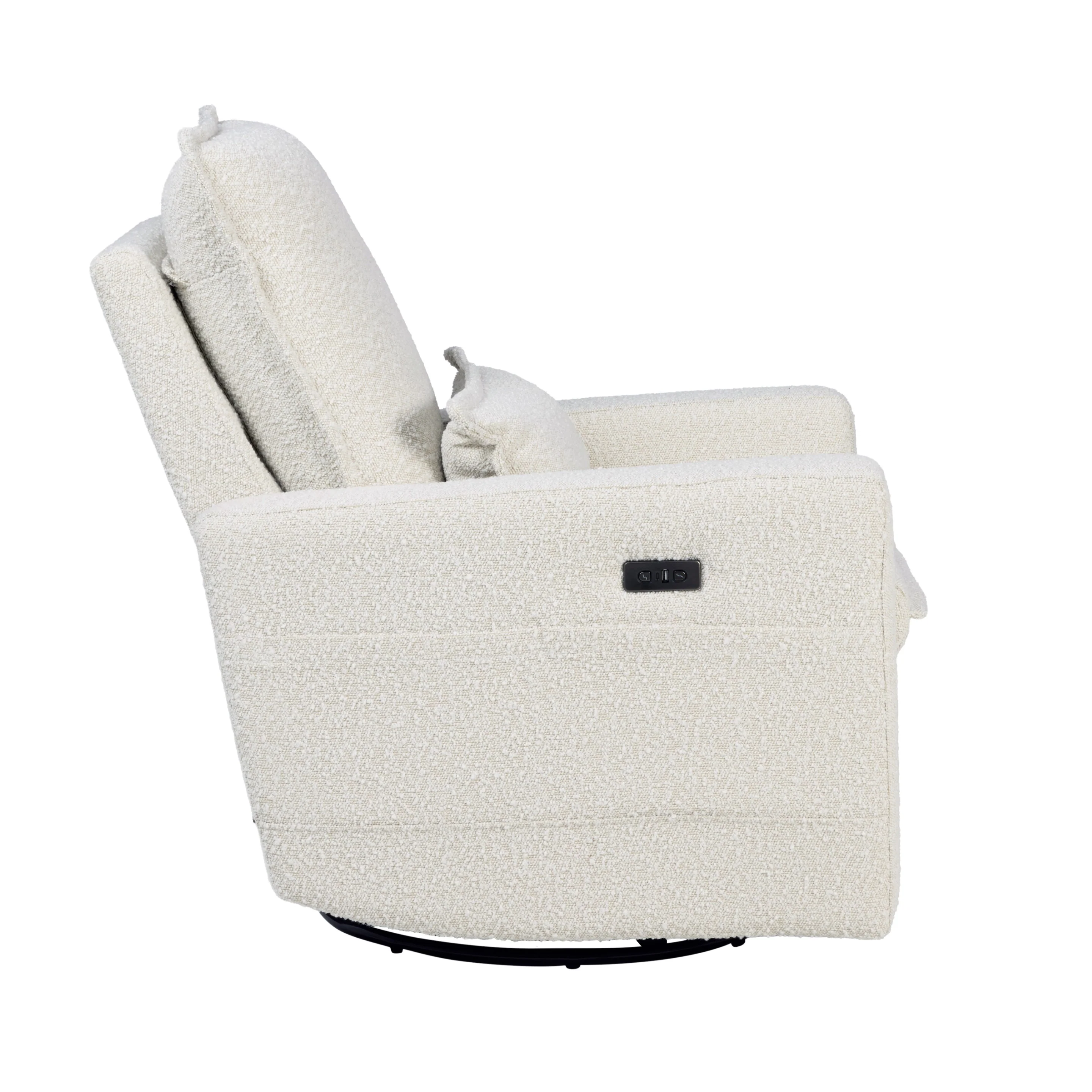 Frankie Electric Recliner Glider Nursery Chair in Vanilla Bouclé - Image 8