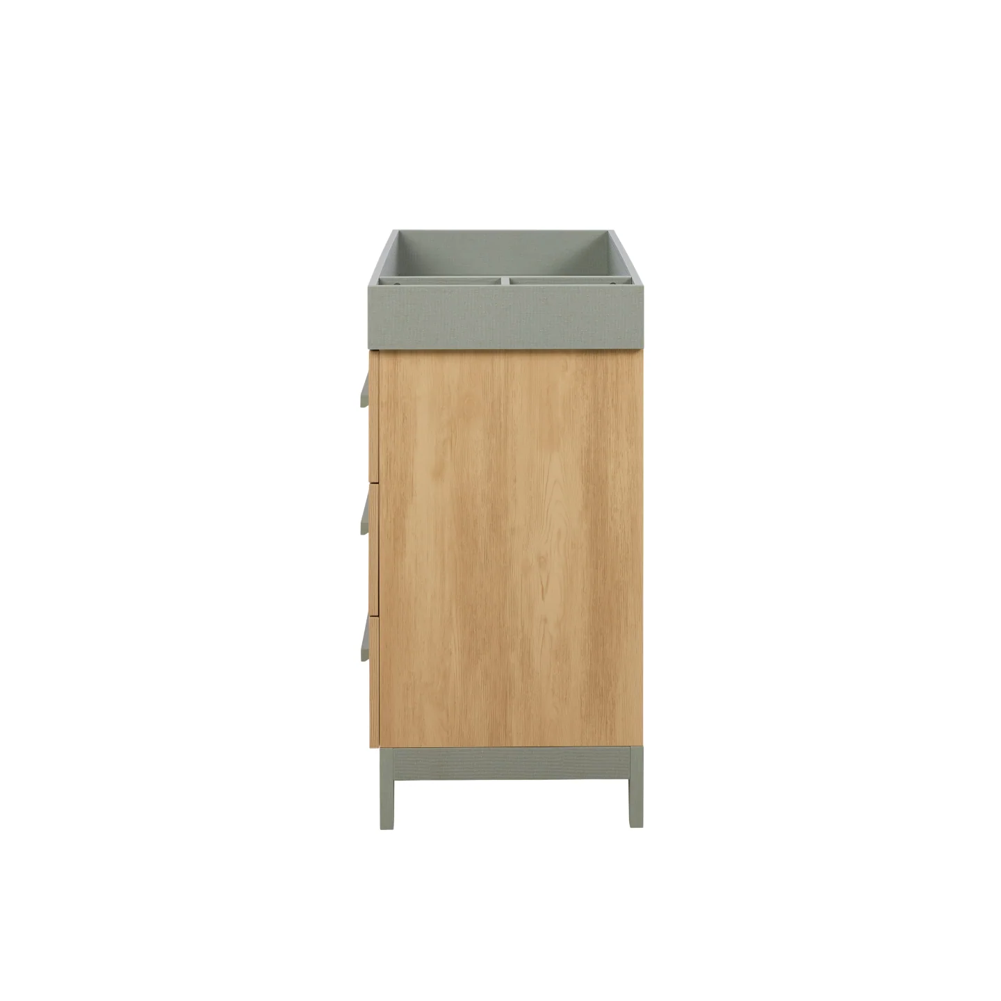 Hallee Chest Changer in Sage Weave & Golden Oak - Image 7