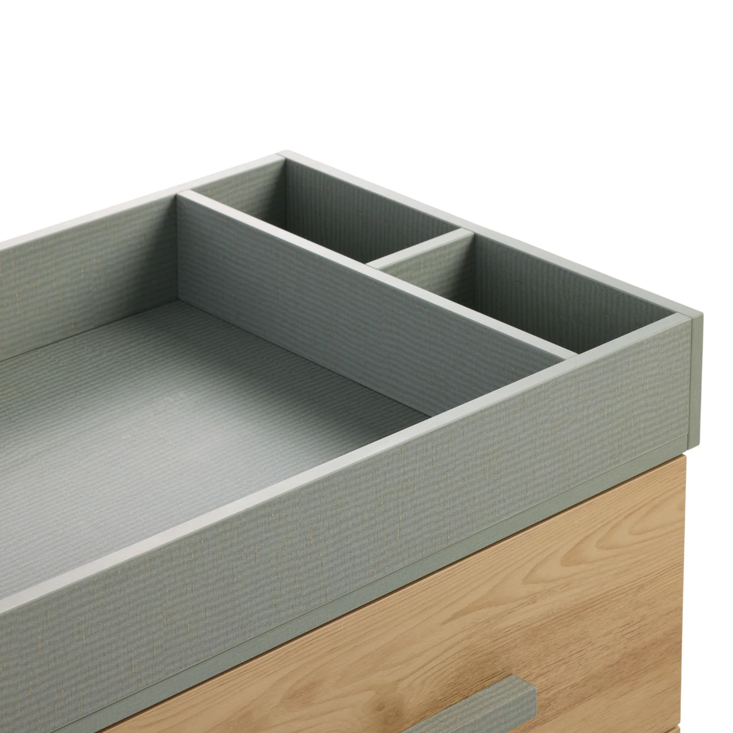 Hallee Chest Changer in Sage Weave & Golden Oak - Image 8