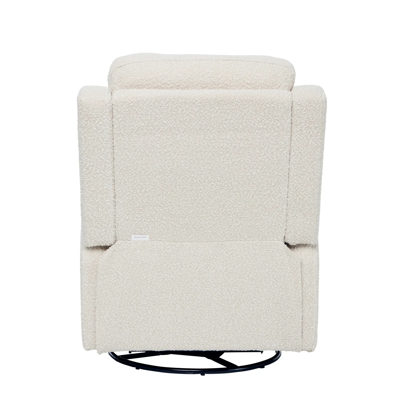 Henry Electric Recliner Glider Chair with USB in Vanilla Bouclé - Image 12