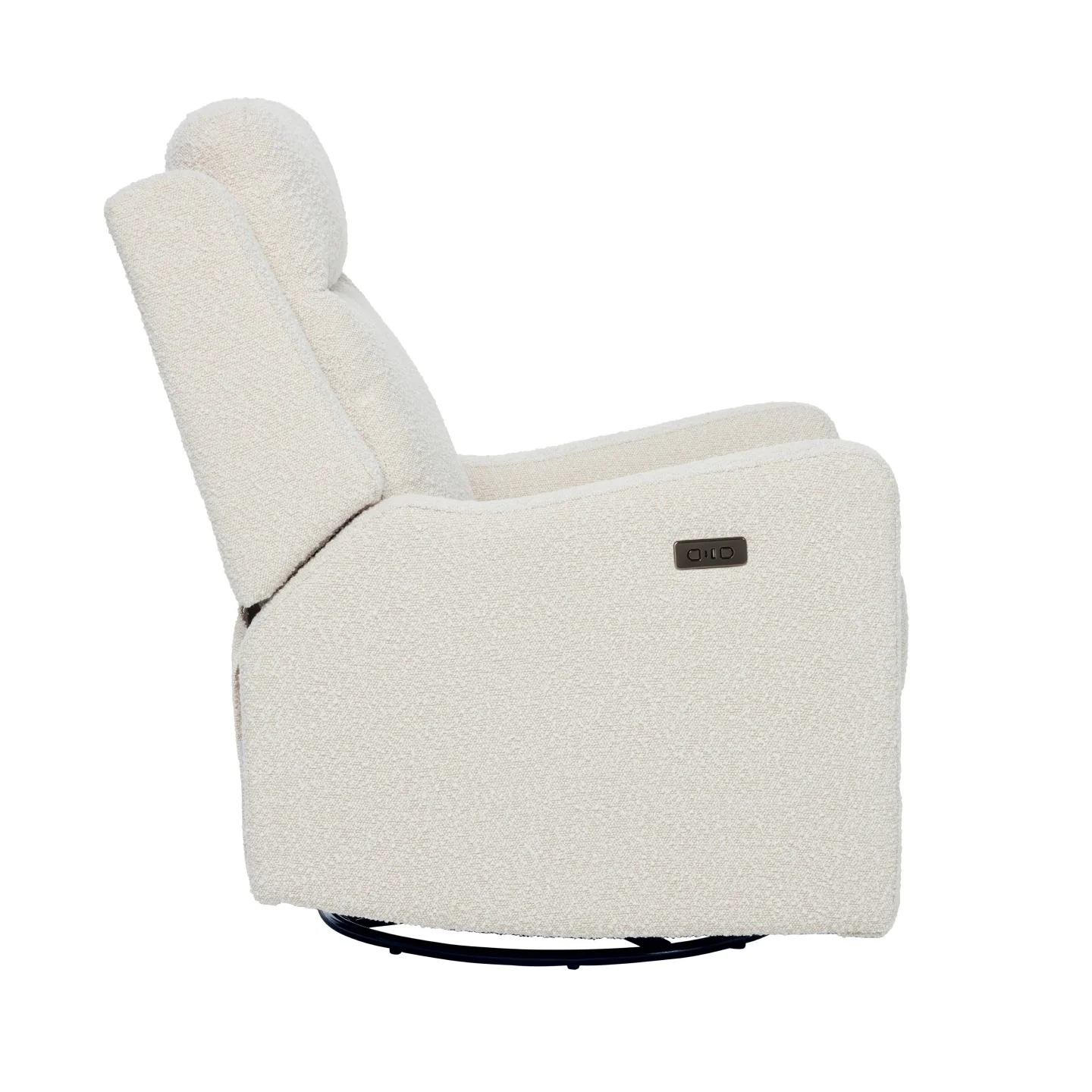 Henry Electric Recliner Glider Chair with USB in Vanilla Bouclé - Image 8