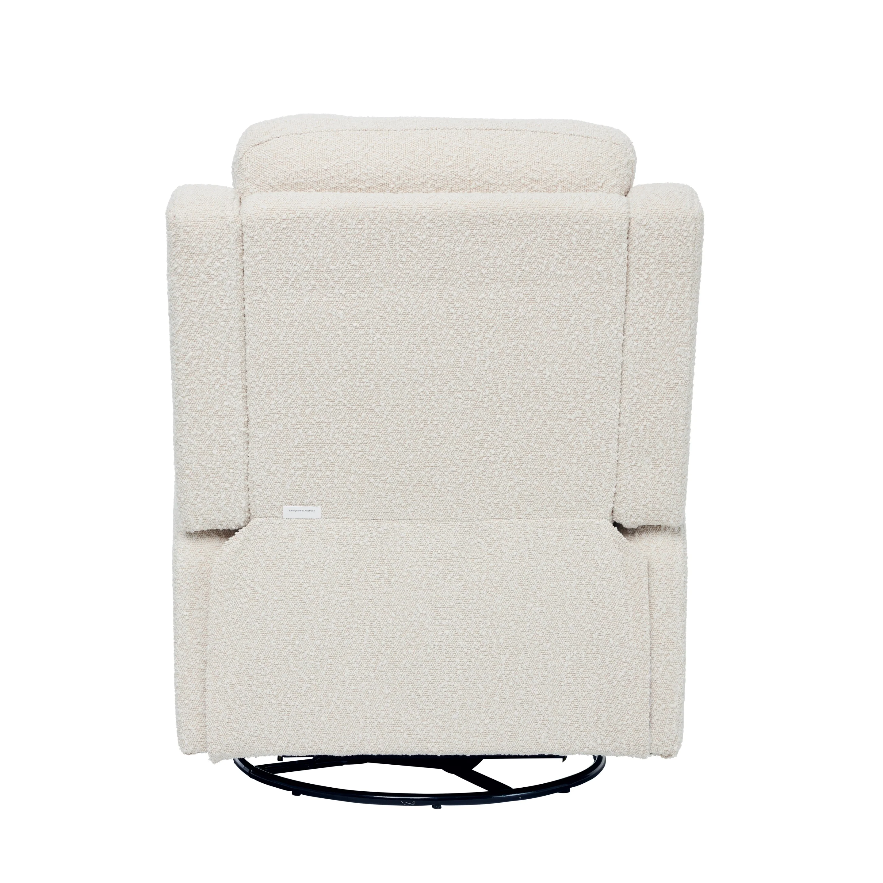 Henry Recliner Glider Chair in Vanilla Bouclé - Image 12