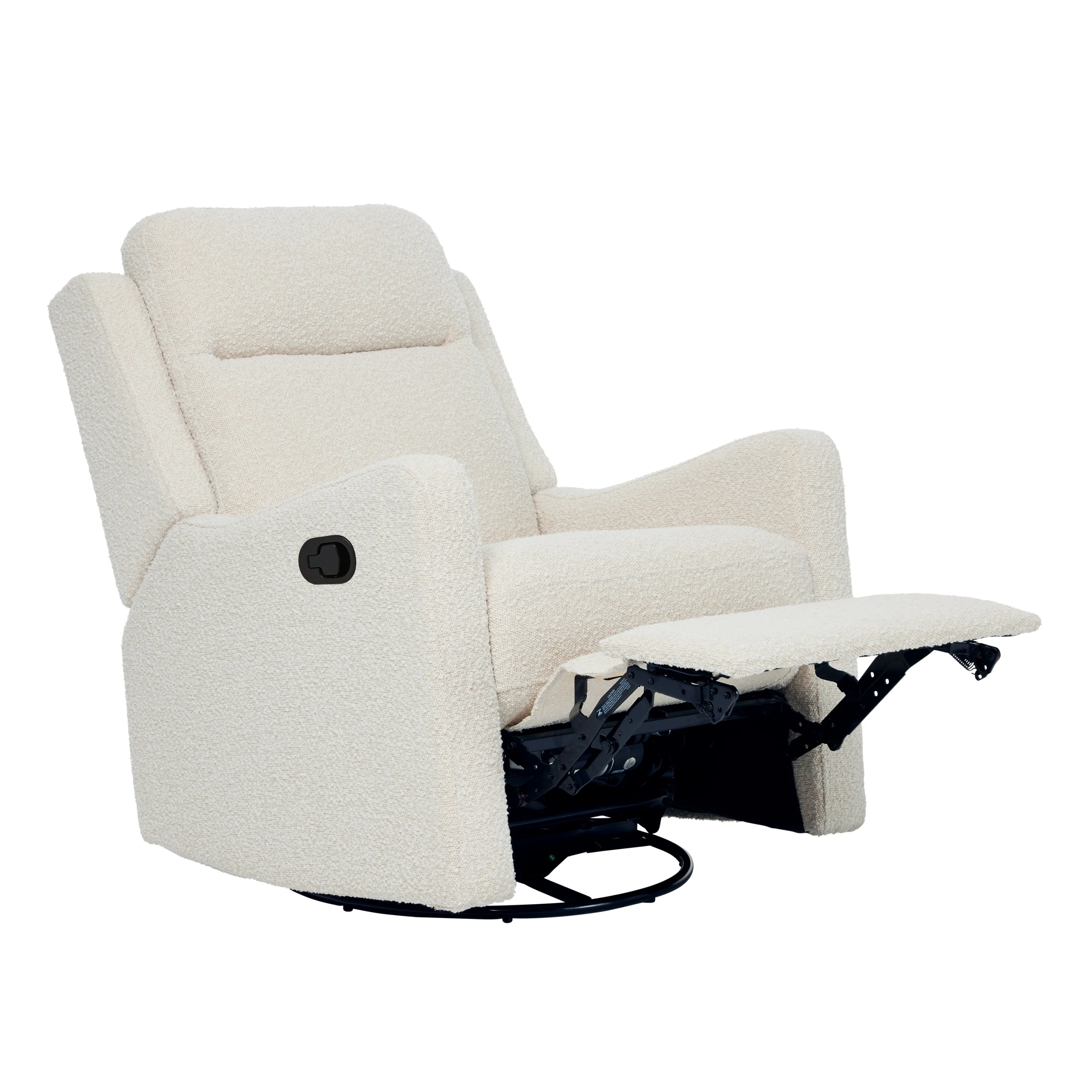 Henry Recliner Glider Chair in Vanilla Bouclé - Image 9