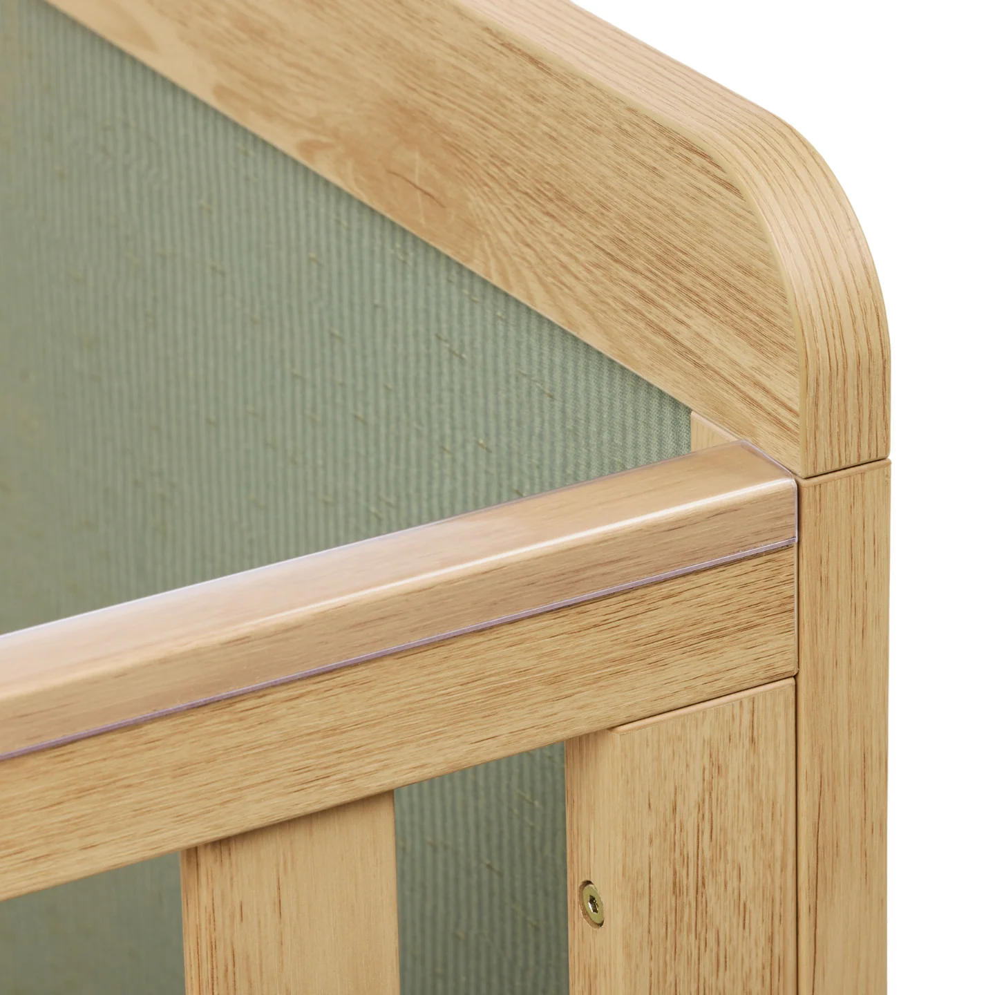 Kuba Cot in Sage Weave & Golden Oak - Image 11