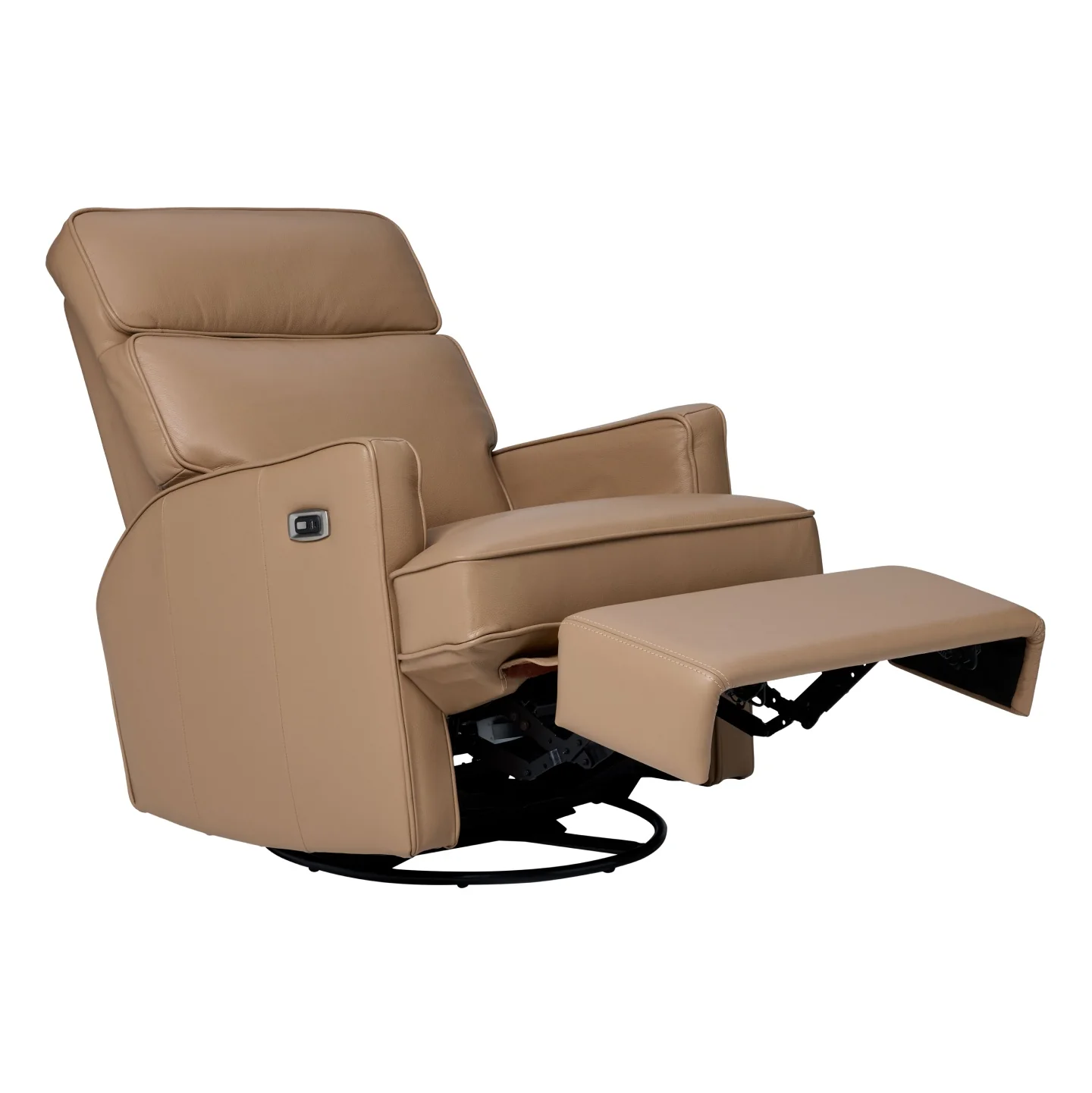 Leo Electric Recliner Glider Chair with USB in Palomino Leather - Image 10