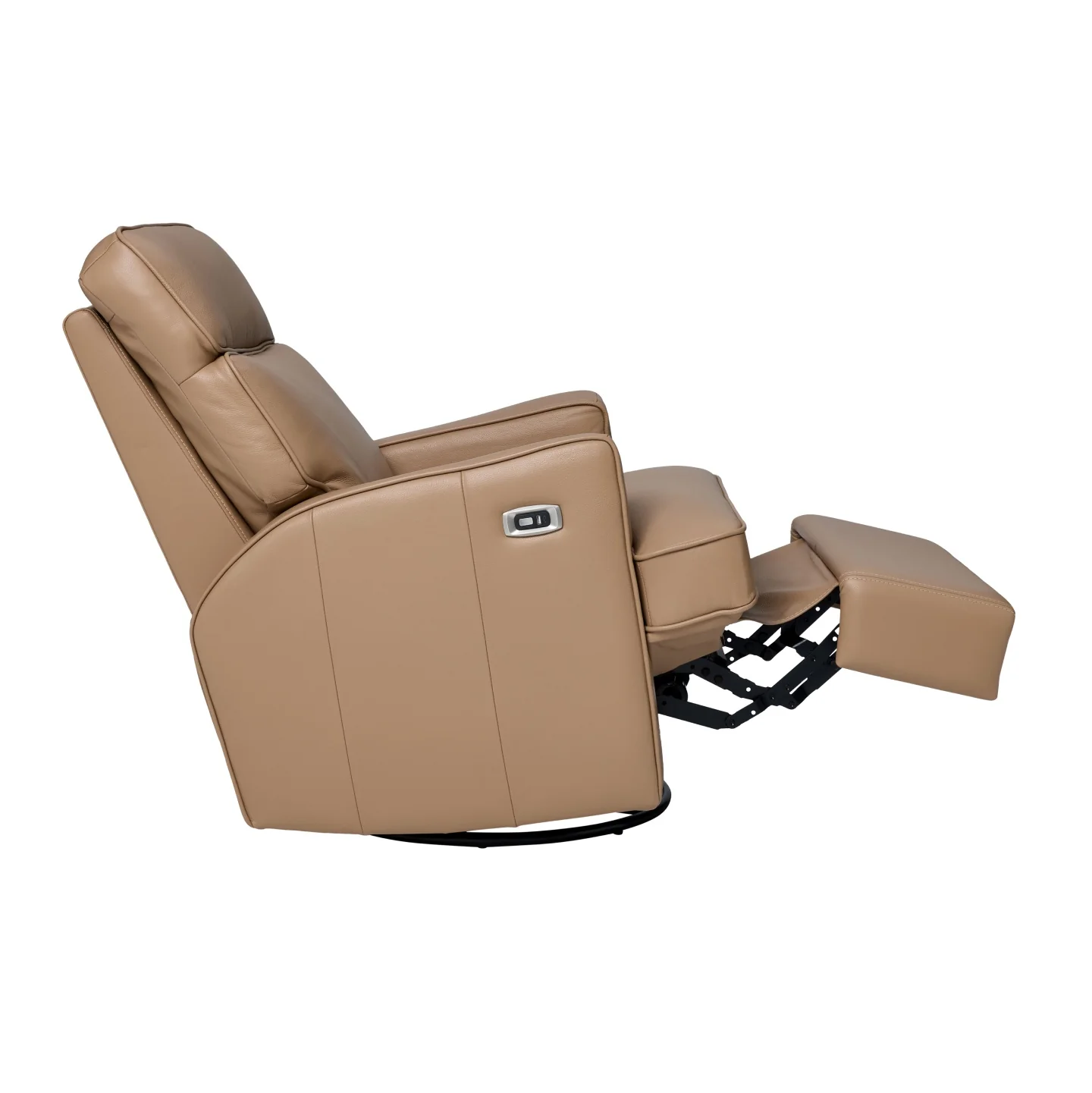 Leo Electric Recliner Glider Chair with USB in Palomino Leather - Image 9