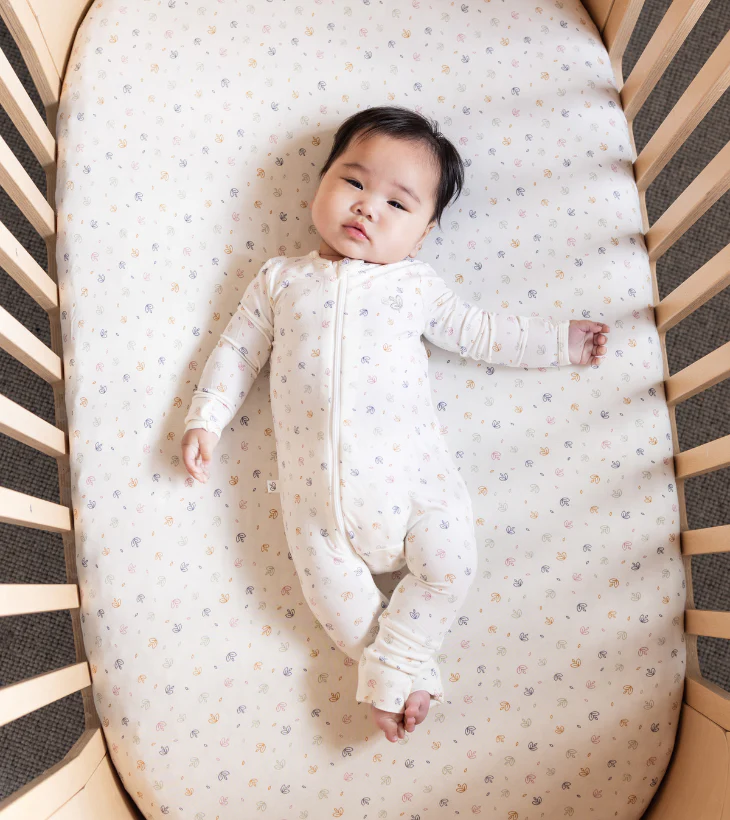 Light Zippee Baby Romper in Rainbow Dreaming - Image 4
