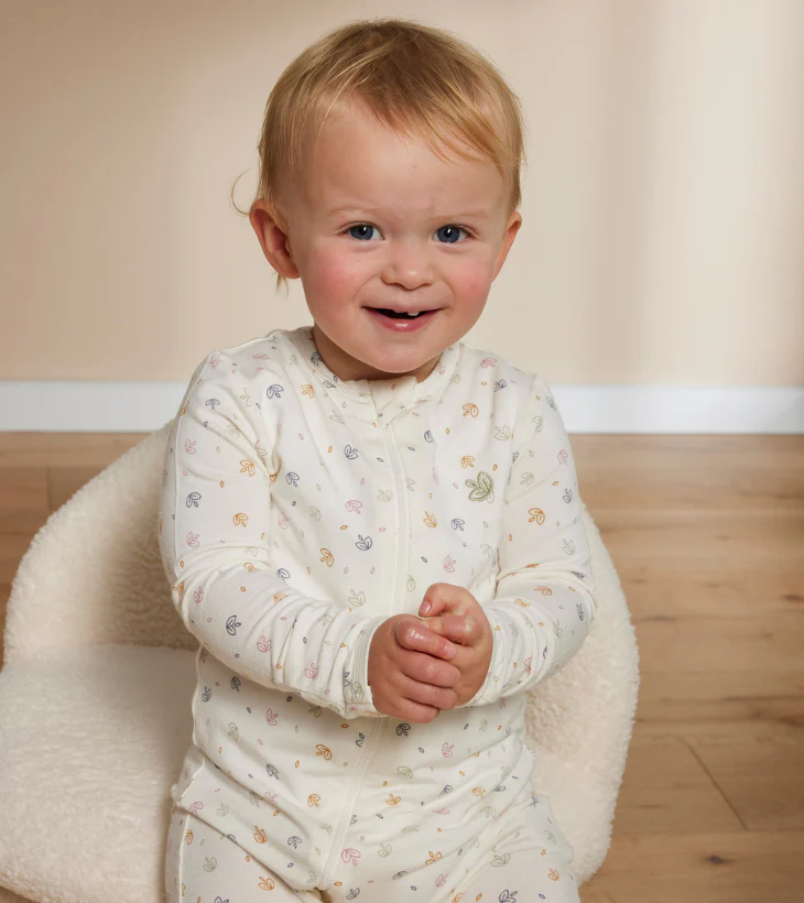 Light Zippee Baby Romper in Rainbow Dreaming - Image 5