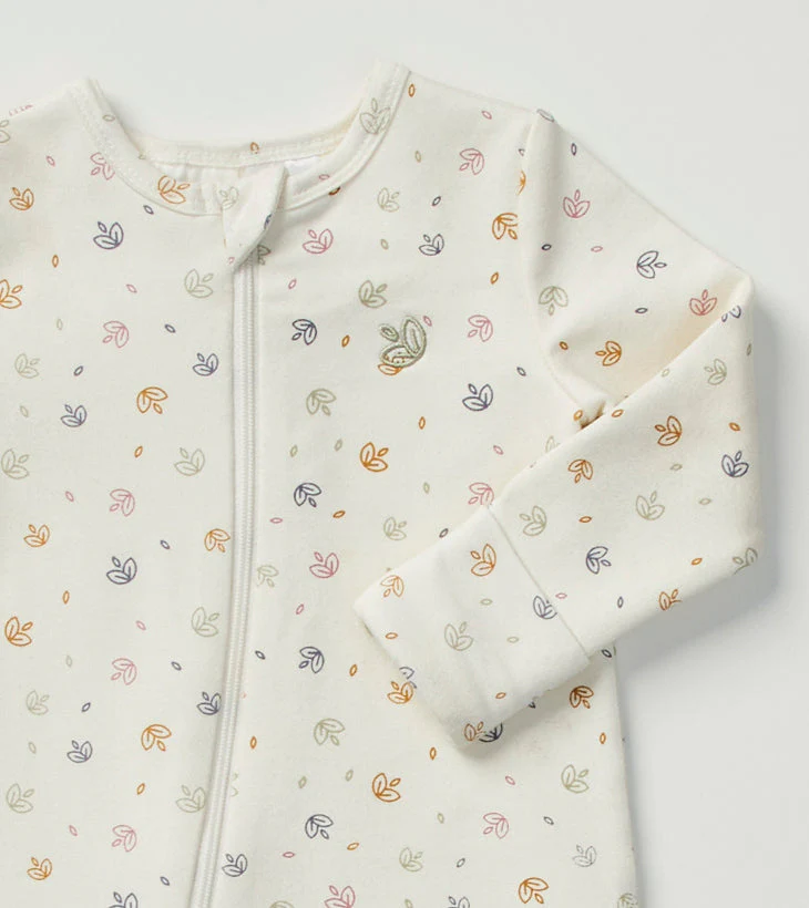 Light Zippee Baby Romper in Rainbow Dreaming - Image 7