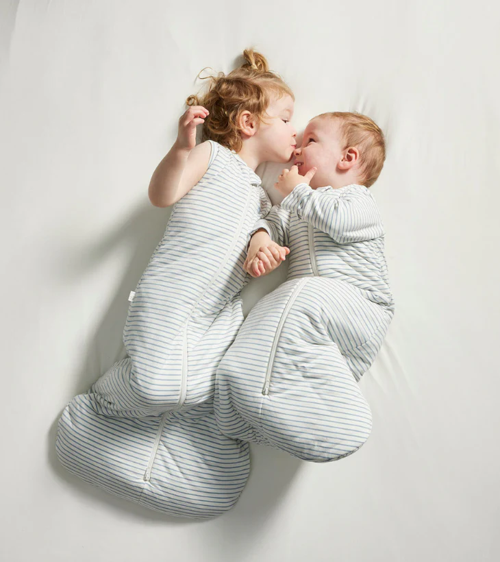 Long Sleeve Sleeping Bag in Dusk Blue Stripe | 2.5 TOG - Image 5