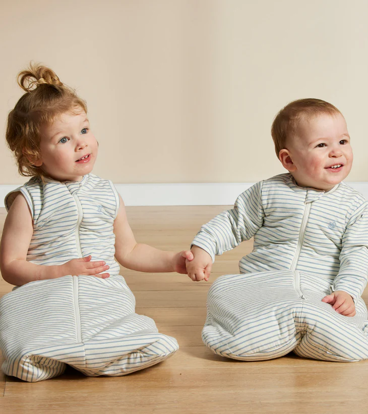 Long Sleeve Sleeping Bag in Dusk Blue Stripe | 2.5 TOG - Image 6