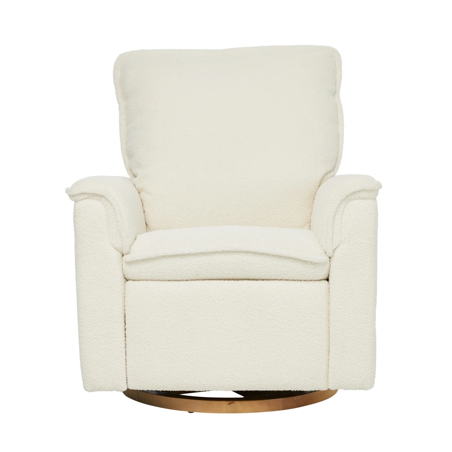 Louie Electric Recliner Glider Nursery Chair in Coconut Teddy - Image 11