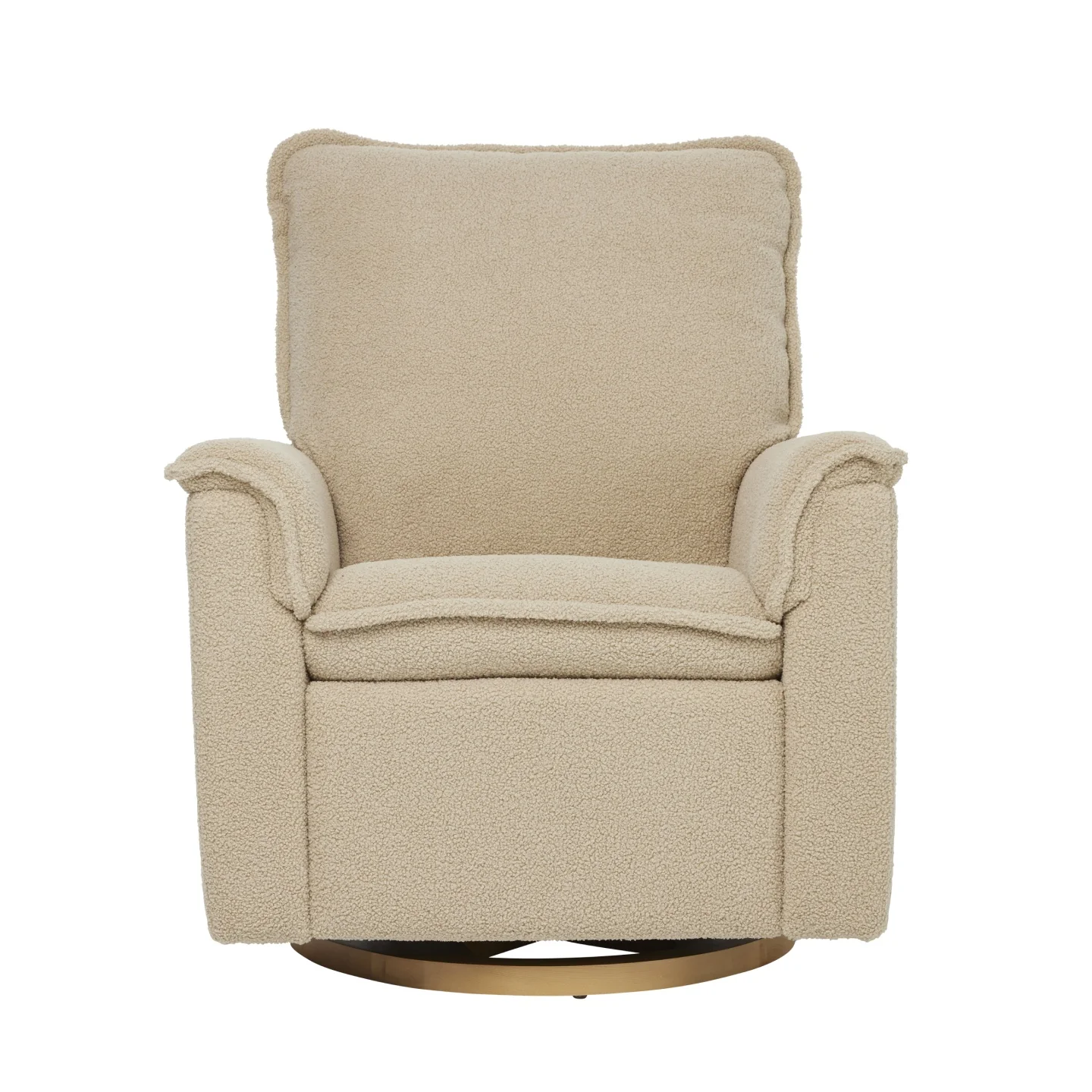 Louie Electric Recliner Glider Nursery Chair in Taupe Teddy - Image 11