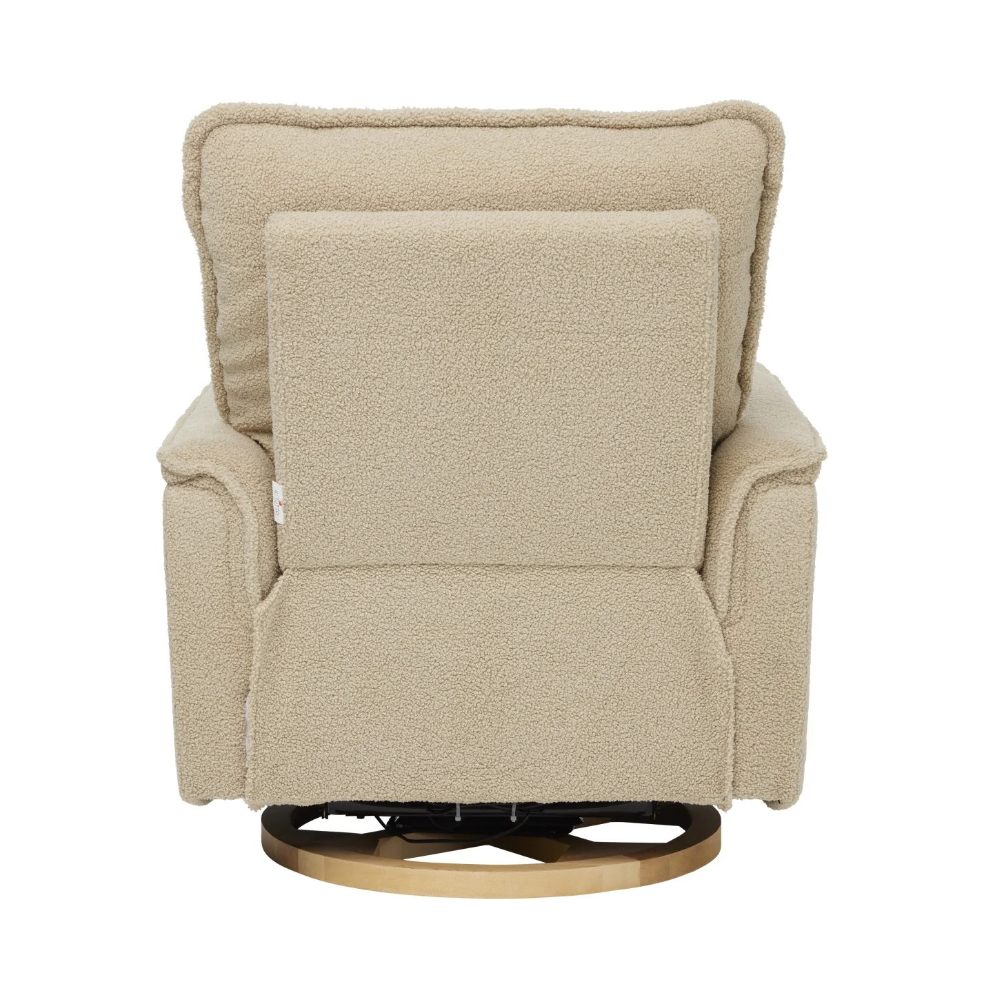 Louie Electric Recliner Glider Nursery Chair in Taupe Teddy - Image 12