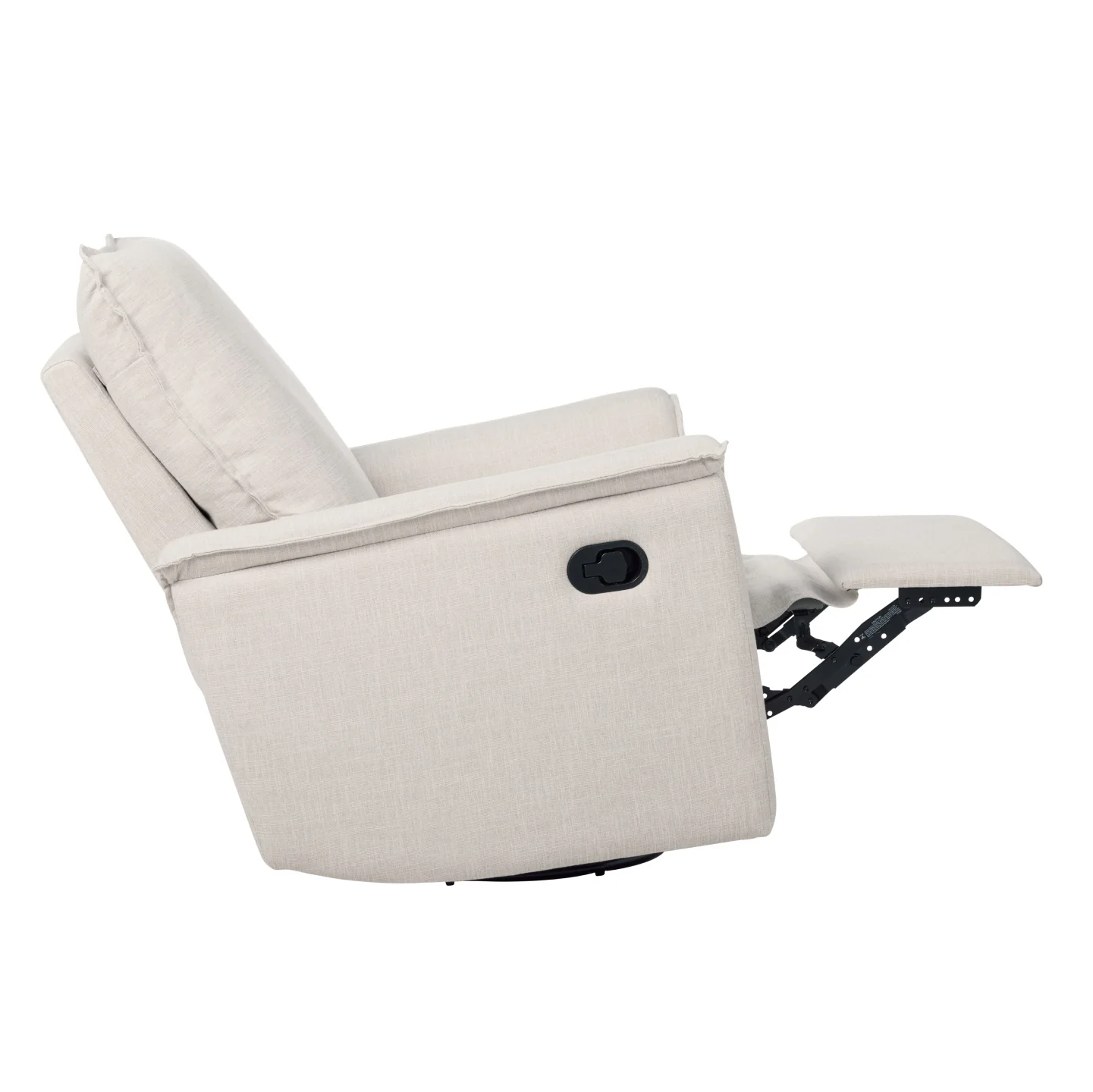 Louie Recliner Glider Nursery Chair in Eggshell - Image 10