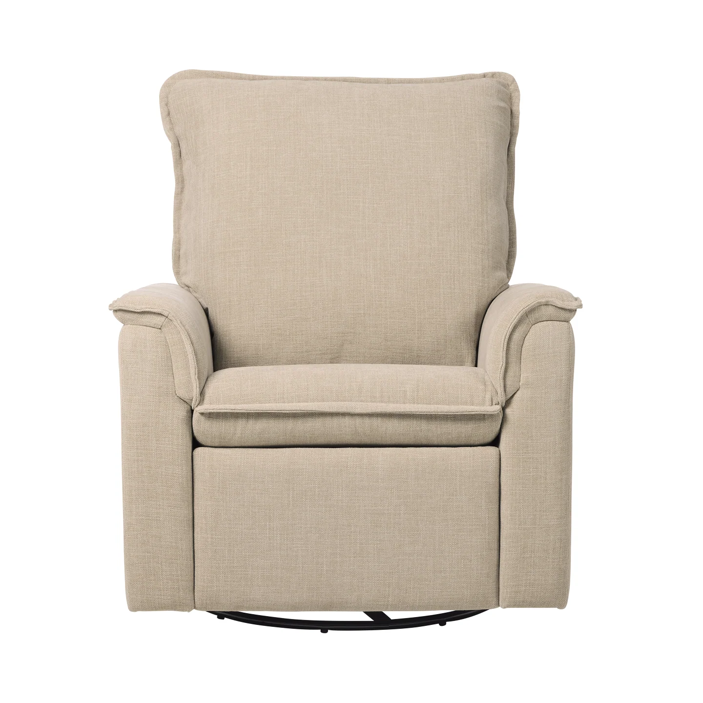 Louie Recliner Glider Nursery Chair in Latté - Image 10
